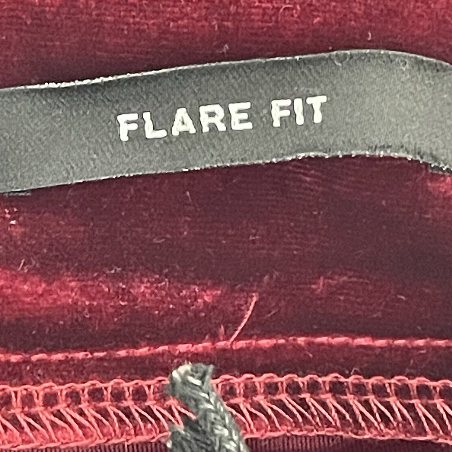 NWT Lucky & Blessed Red Velvet High Waist Flare Fit Butt Shaping Size 8 (31x34)