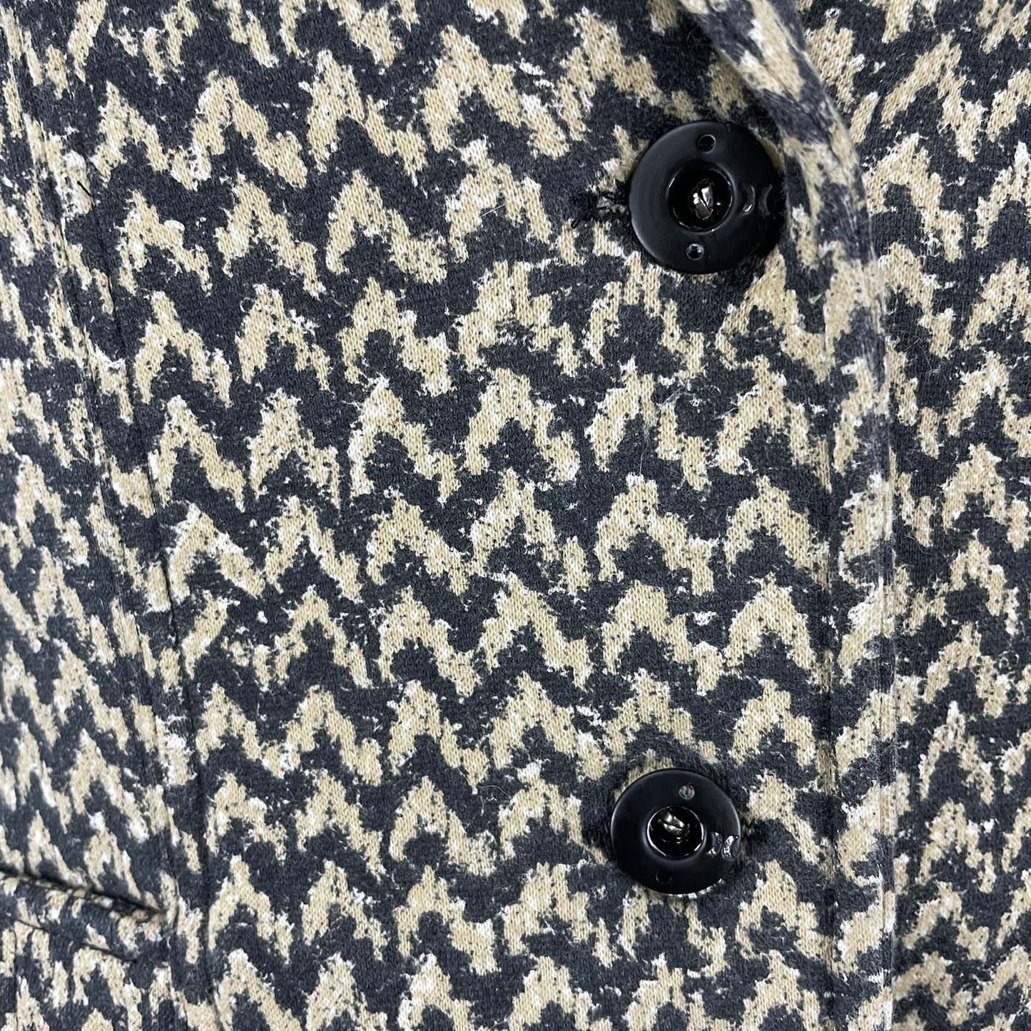 Hurley Chevron Cotton Blend Lightweight Button Up Blazer Jacket Unlined Size XL