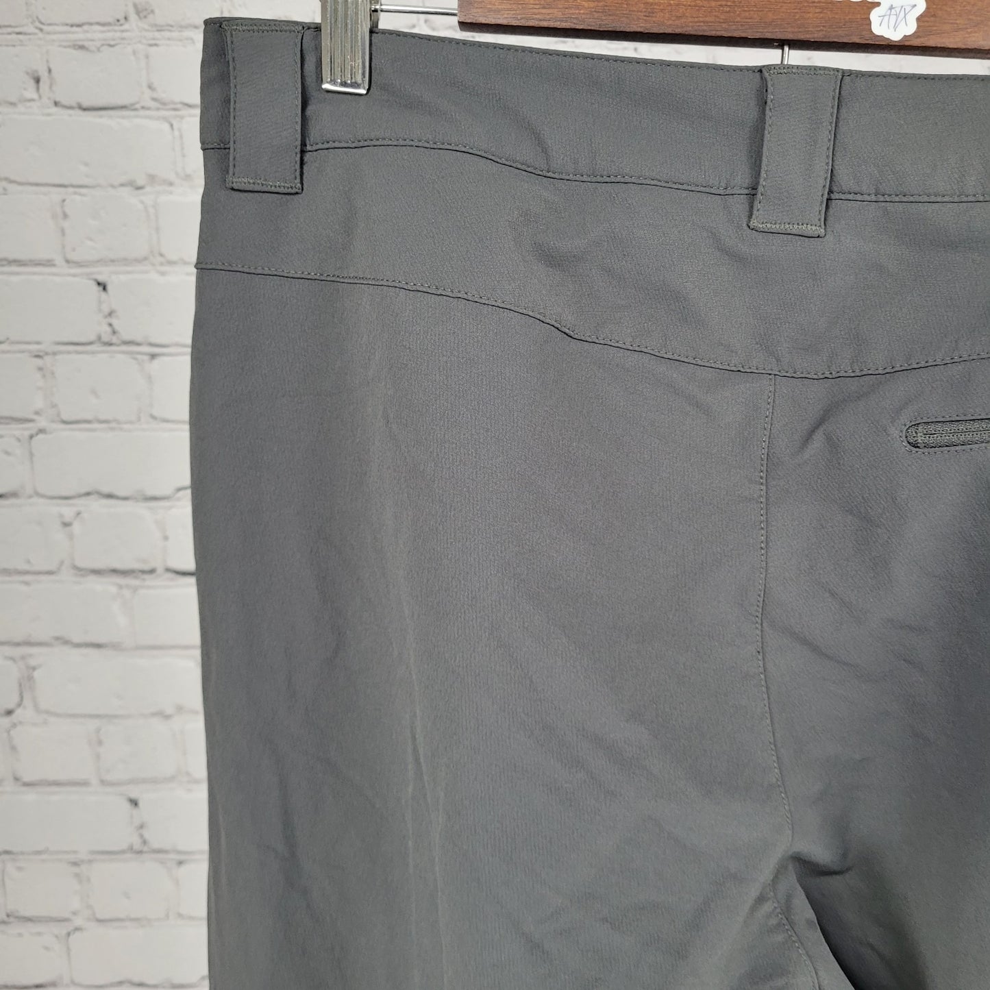 Marmot Grey Nylon Stretch Lined Zipped Pockets Straight Pants Size 34 (34x31)