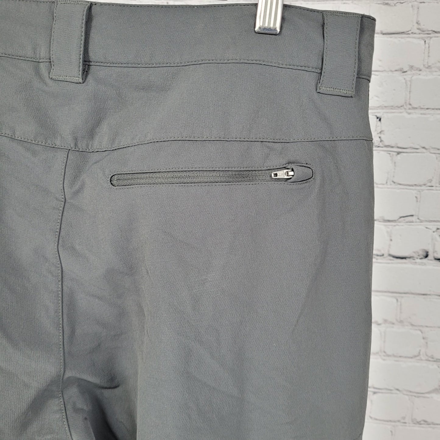 Marmot Grey Nylon Stretch Lined Zipped Pockets Straight Pants Size 34 (34x31)
