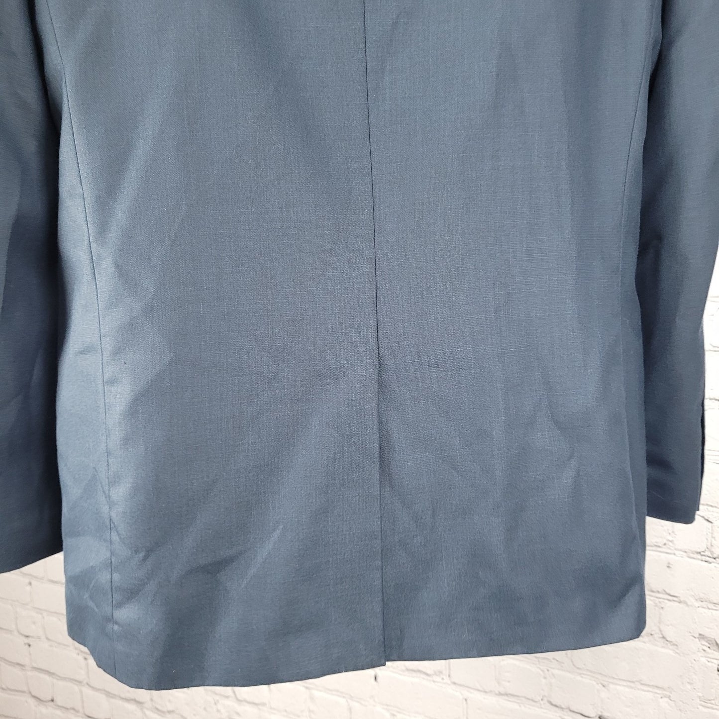 Figlio Lontano Navy 2 Button Single Vented Notch Blazer Sport Coat Size 40R