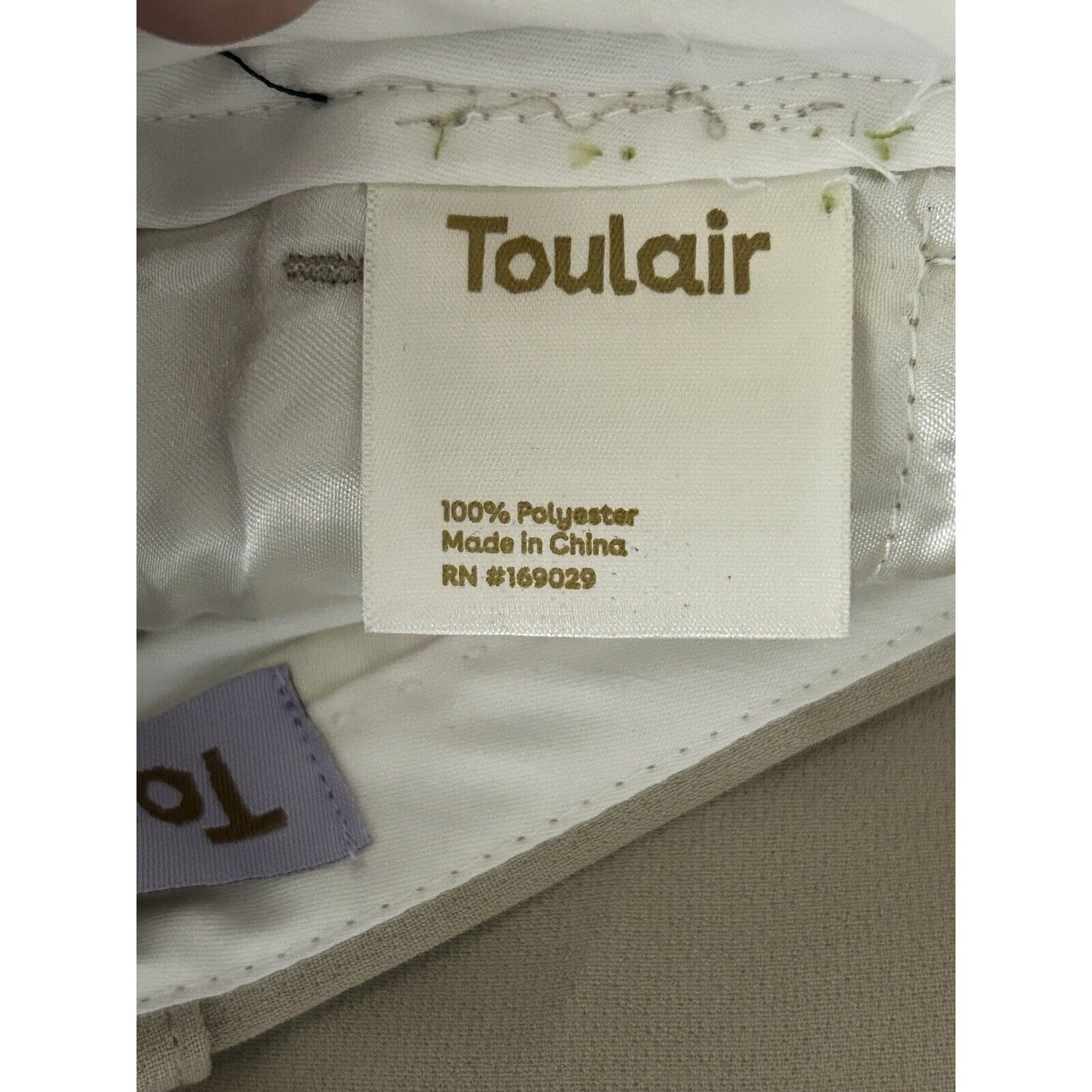 NWT Toulair Beige High Rise Pleated Vritti Trousers Dress Slacks Pants (24X27)