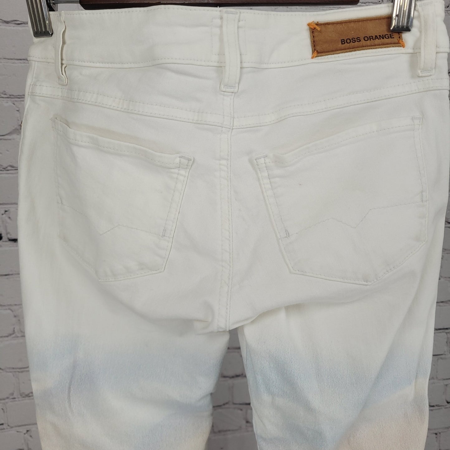 HUGO BOSS Orange Label Landscape Print Low Rise Skinny Jeans Size 27 (27x32)