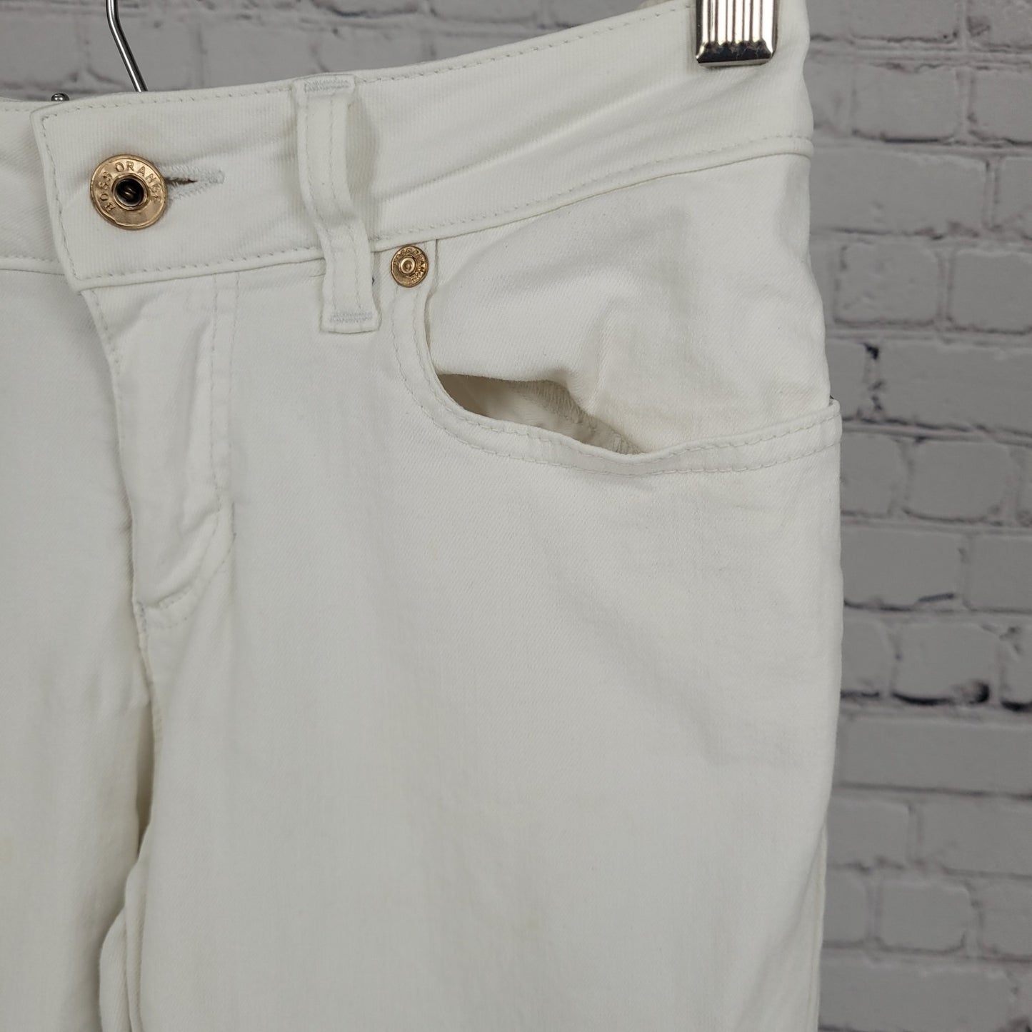 HUGO BOSS Orange Label Landscape Print Low Rise Skinny Jeans Size 27 (27x32)