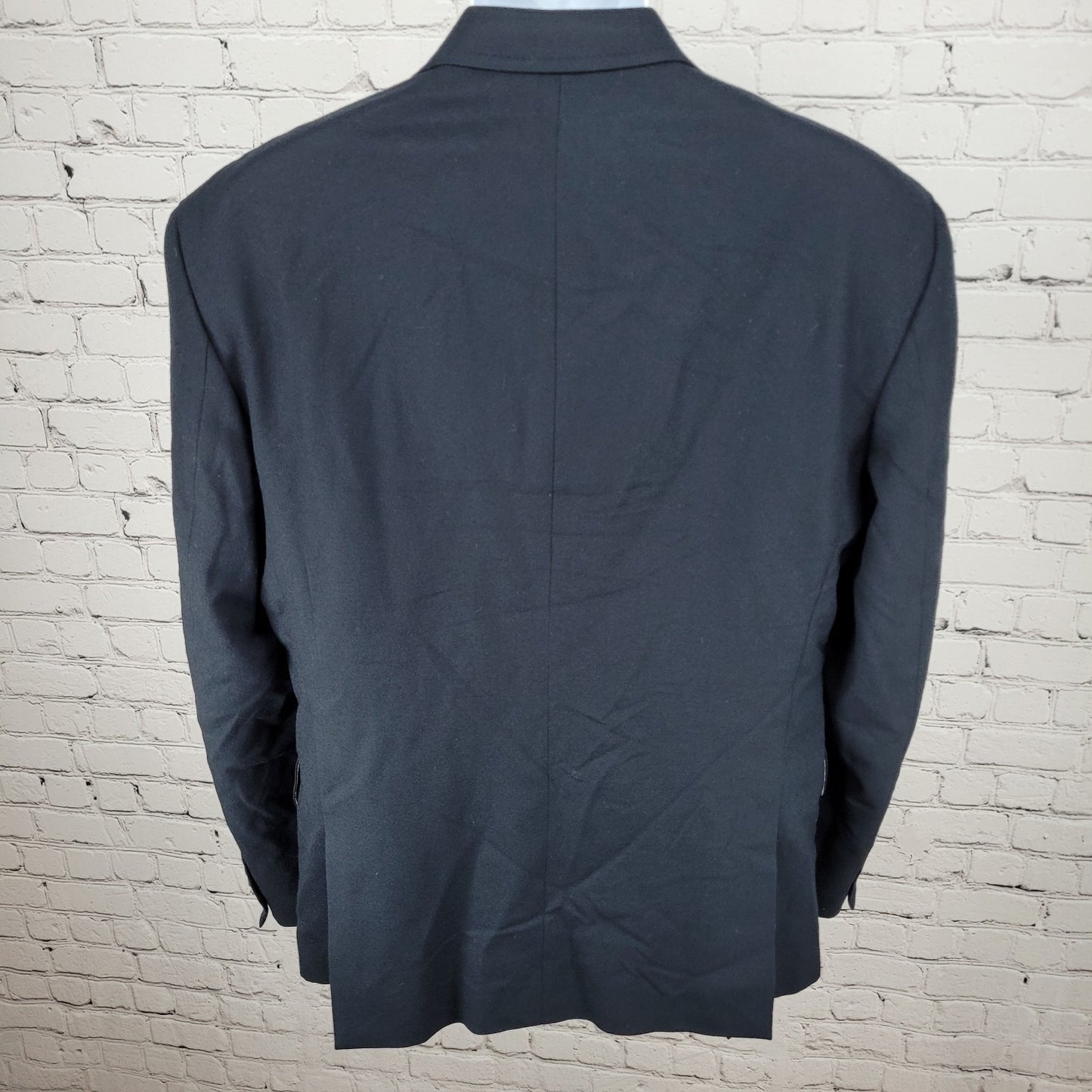 Billy Reid Dark Navy 2 Button Double Vented Notch Blazer Made In Italy Size 42R