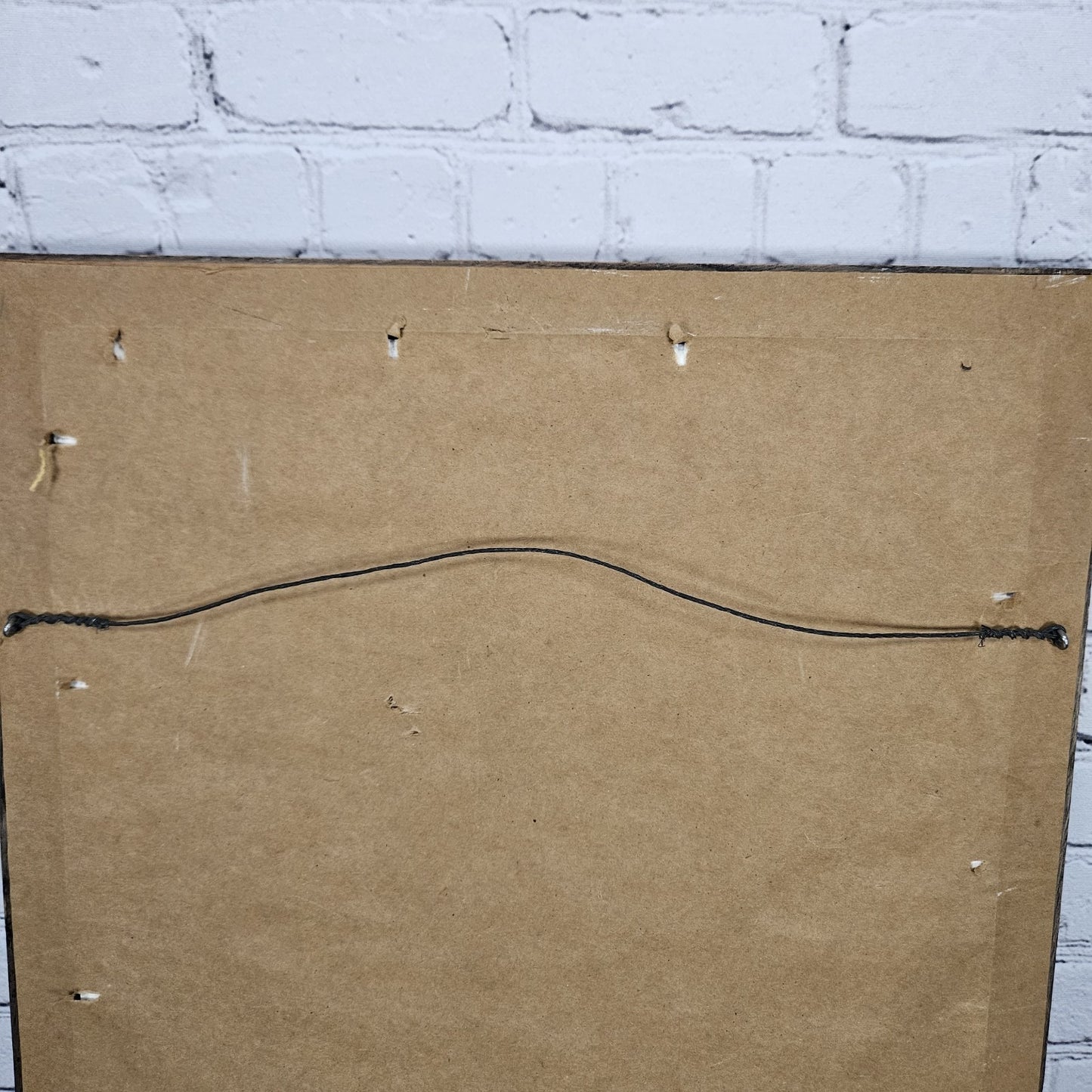 VTG C. Warren Original Desert Lizard Southwestern Folk Art Metallic Wood Framed