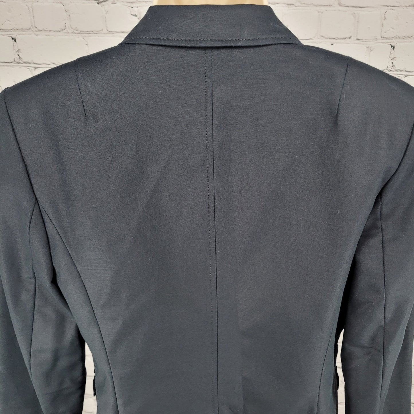 NWT Banana Republic Black Stretch 2 Button Vented Notch Blazer Jacket Size 8