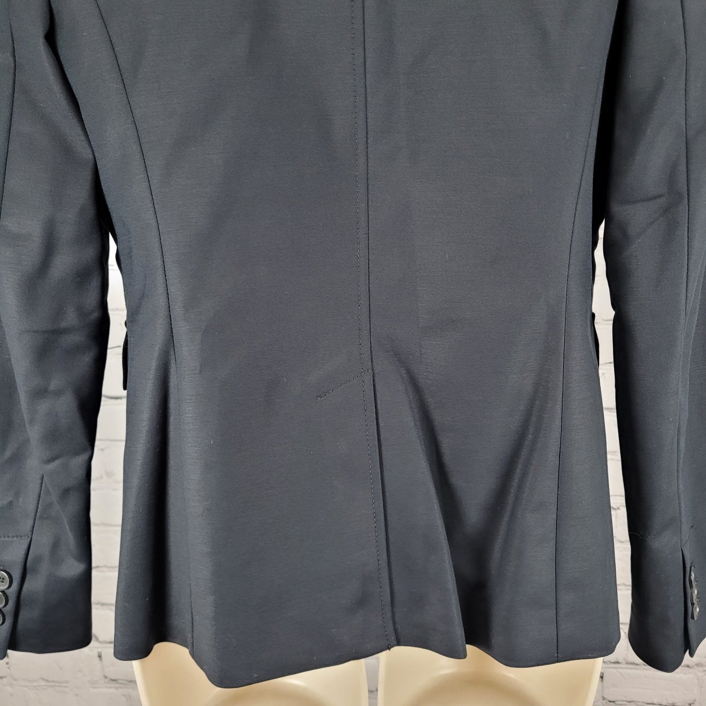 NWT Banana Republic Black Stretch 2 Button Vented Notch Blazer Jacket Size 8