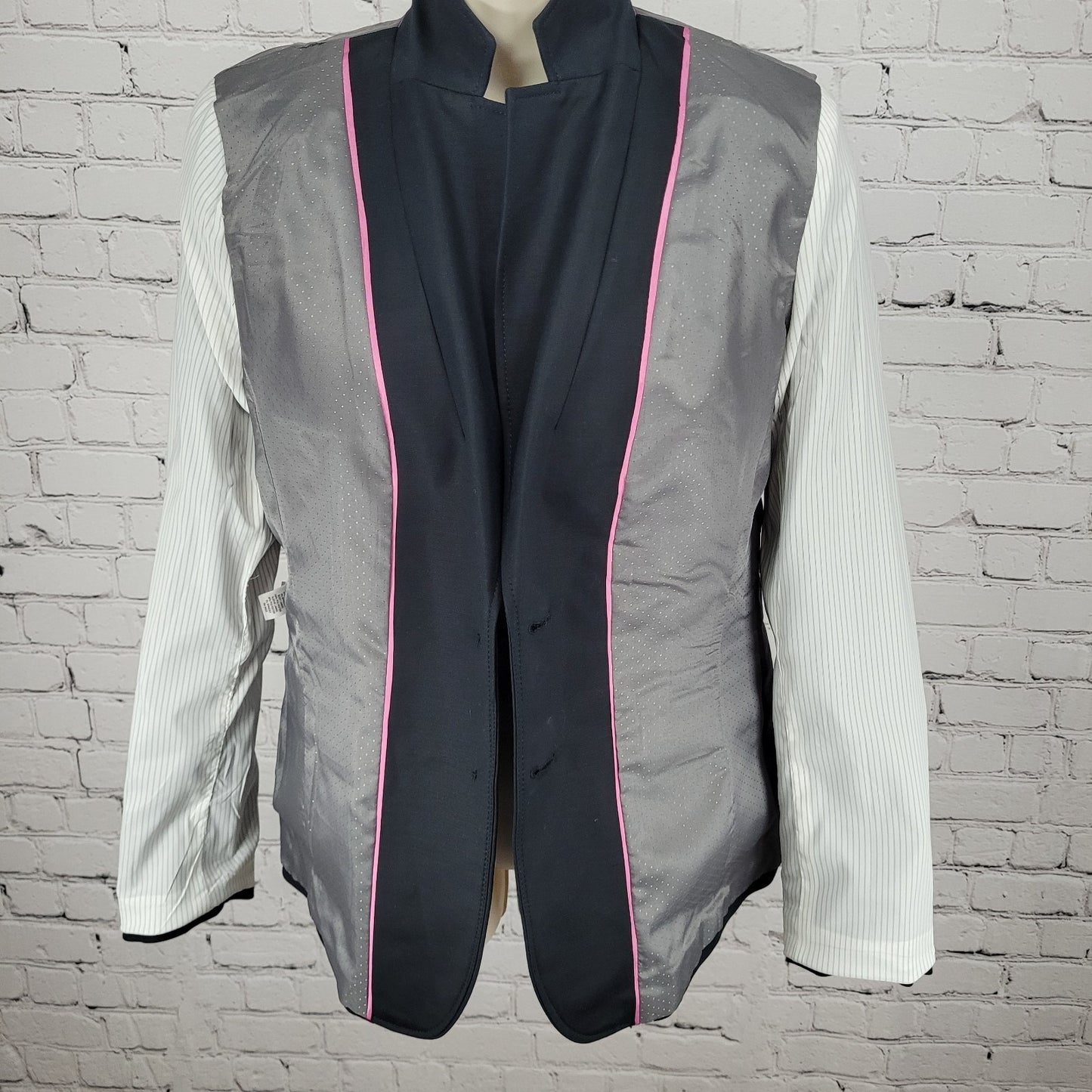 NWT Banana Republic Black Stretch 2 Button Vented Notch Blazer Jacket Size 8
