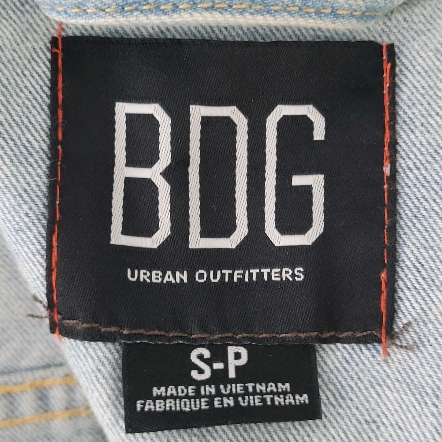 BDG Urban Outfitters Blue Denim 100% Cotton Buttoned Jean Jacket Size Small S
