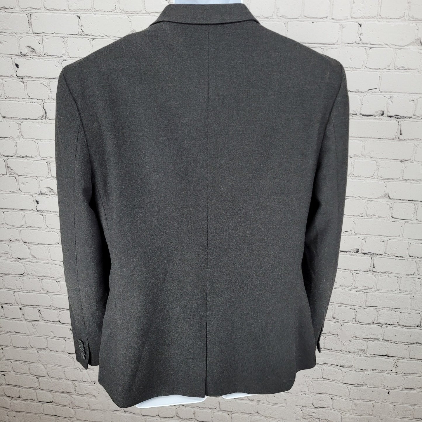 ASOS Grey Slim Fit 2 Button Vented Notch Stretch Blazer Sport Coat 42S *tear