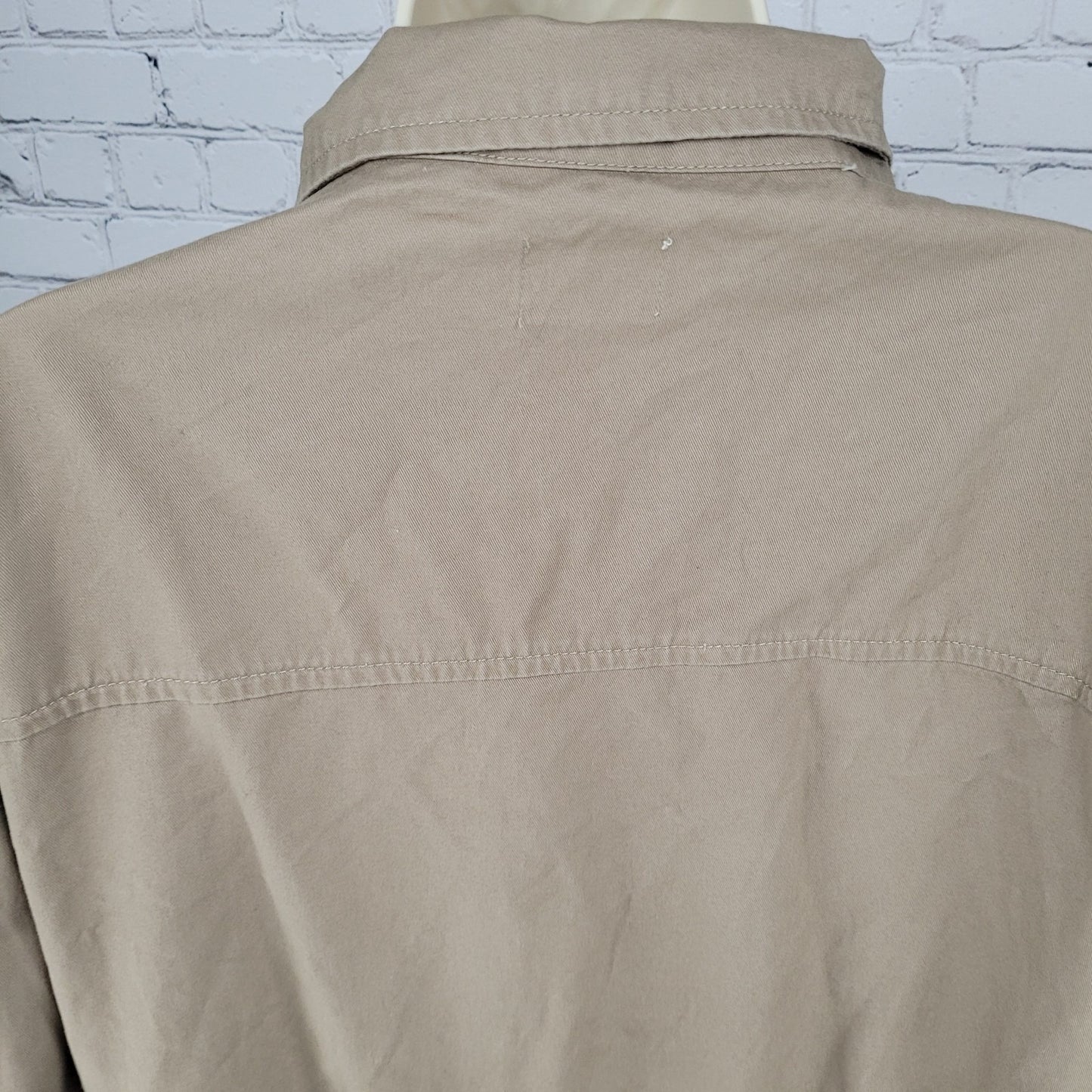 NWT Simply Blessed Light Mocha Brown 100% Cotton Unlined Jacket TWJK55 Size XL