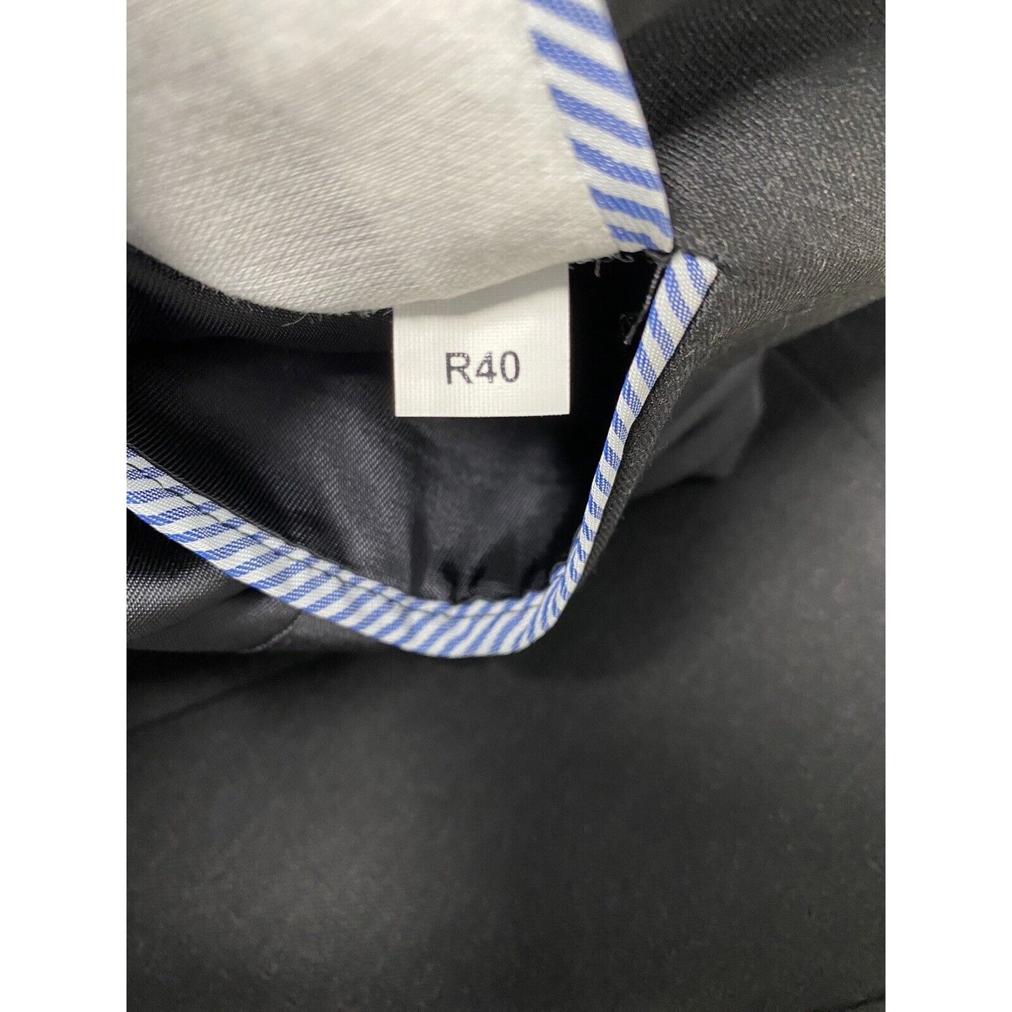 Tommy Hilfiger Solid Black 100% Wool 2 Button Single Vent Jacket Blazer 40R