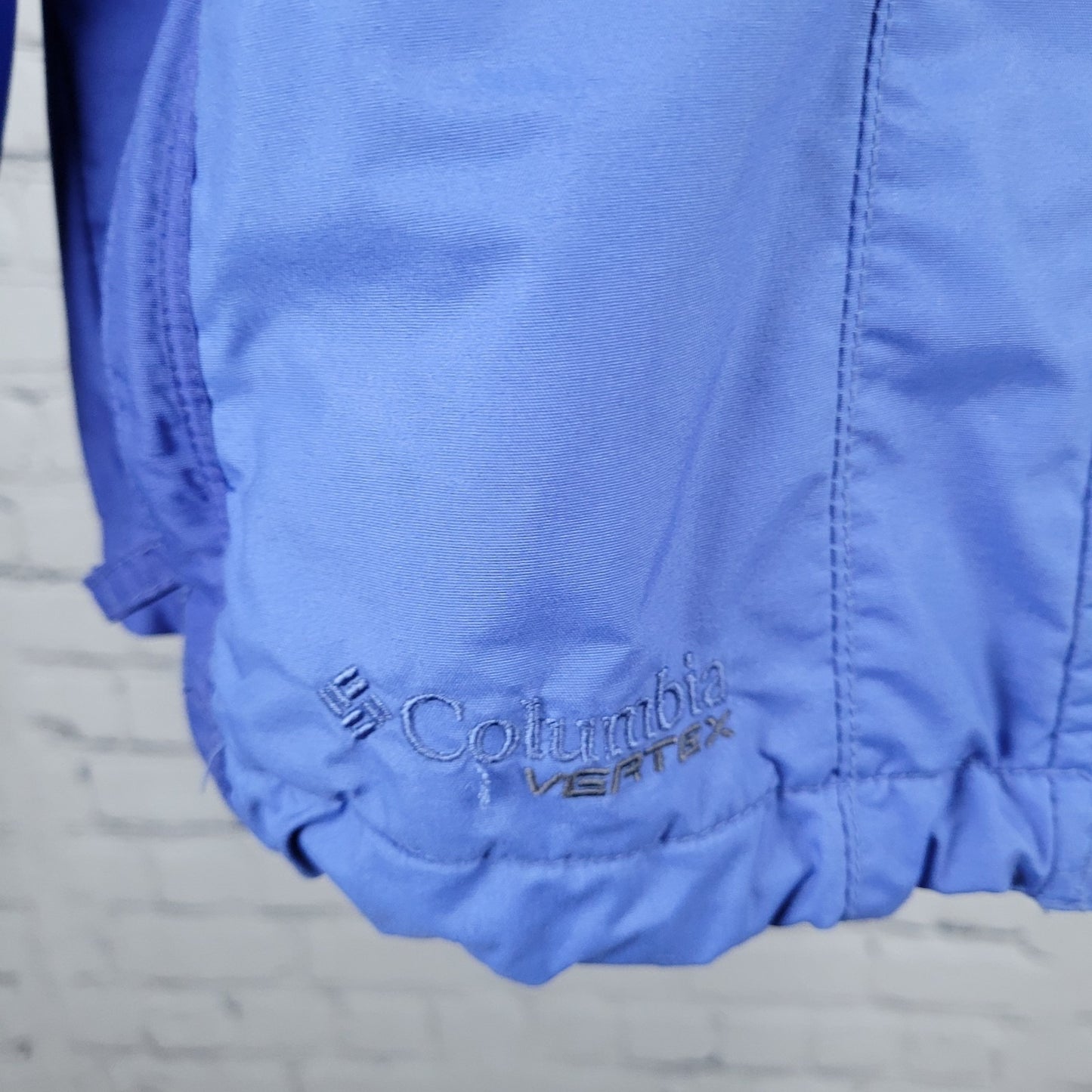 Columbia Blue Vertex Omni Shield Bugaboo Hooded Waterproof Jacket Size Medium M