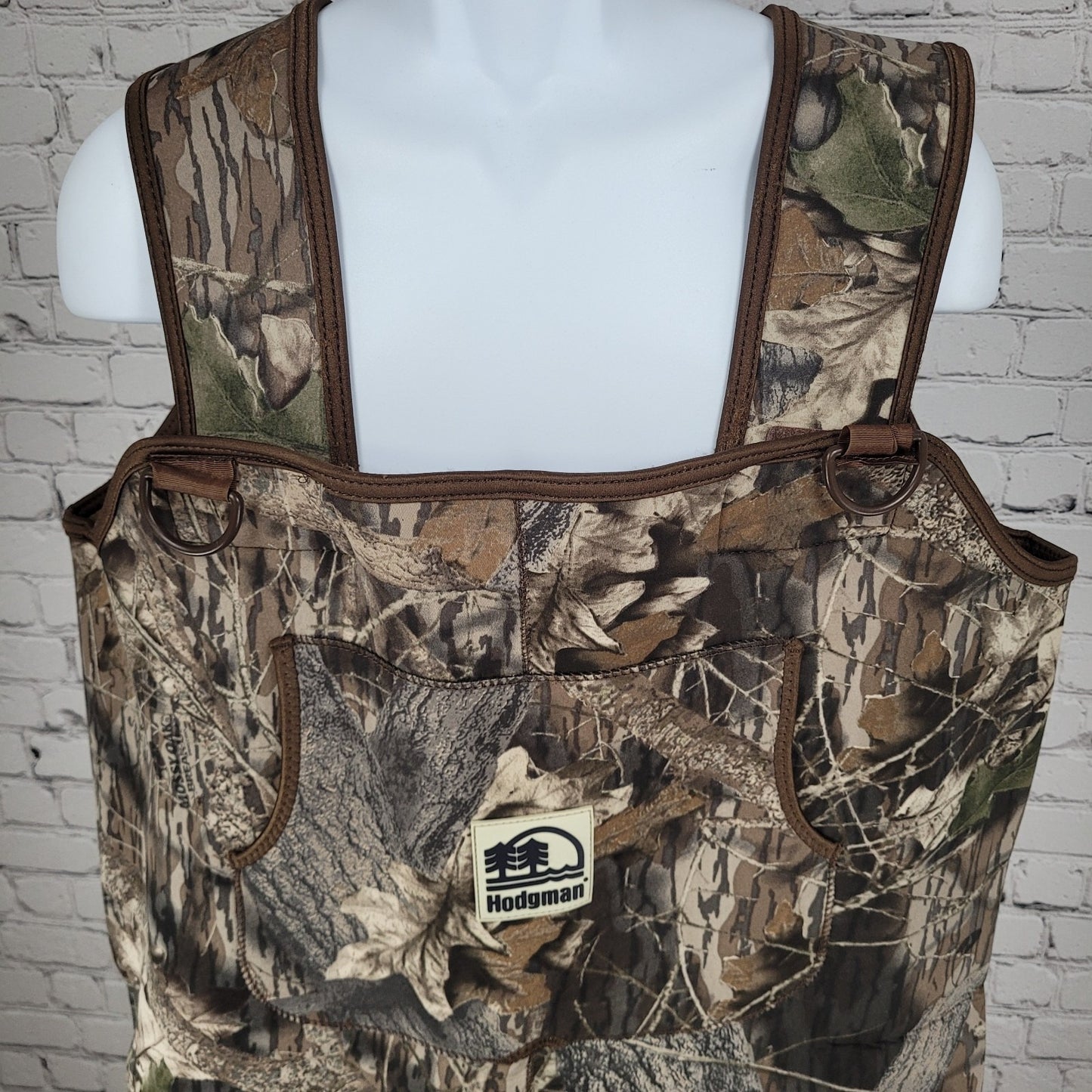 Hodgman Brown Mossy Oak Camo Neoprene Footed Hunting Overalls Bibbed Pants XXL