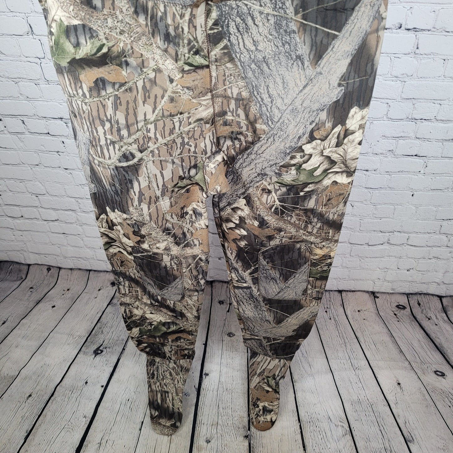 Hodgman Brown Mossy Oak Camo Neoprene Footed Hunting Overalls Bibbed Pants XXL