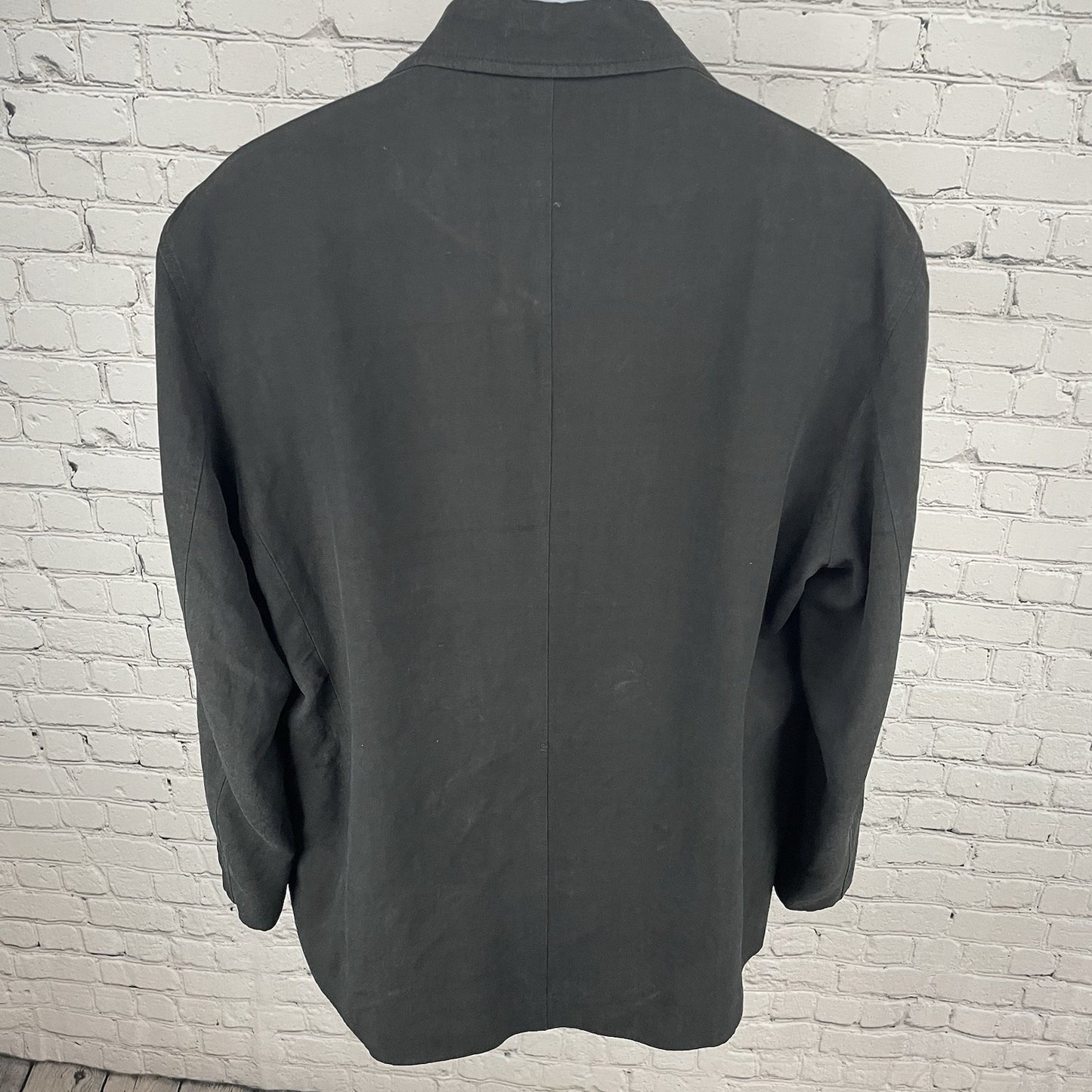 Tommy Bahama Black Silk Linen Island Soft Lightweight Blazer Jacket Size Large L