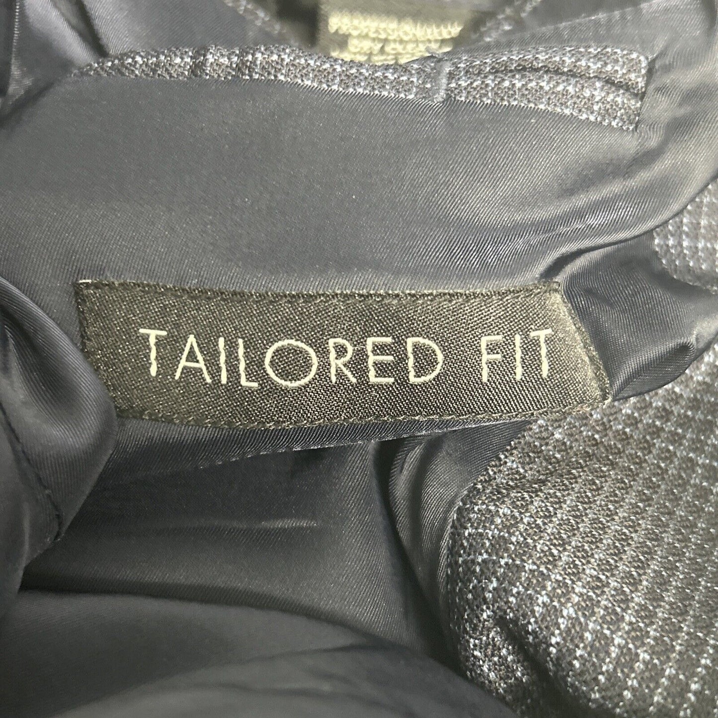 Jos A Bank Navy Blue Graph Check 100% Wool Tailored Fit Men’s Jacket Blazer 38R
