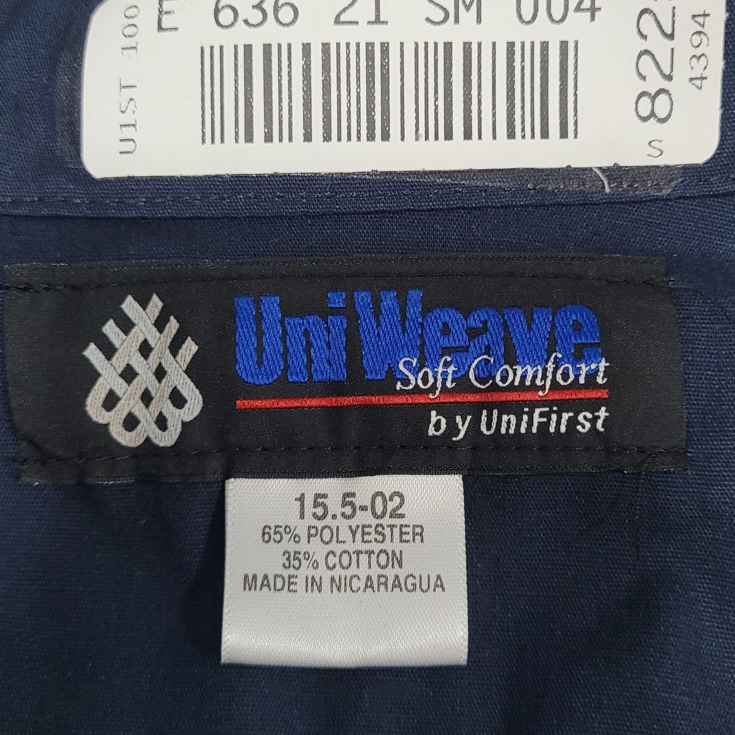 Castrol Lube Express Navy Workwear Mechanic Button Up Long Sleeve Shirt 15.5-02