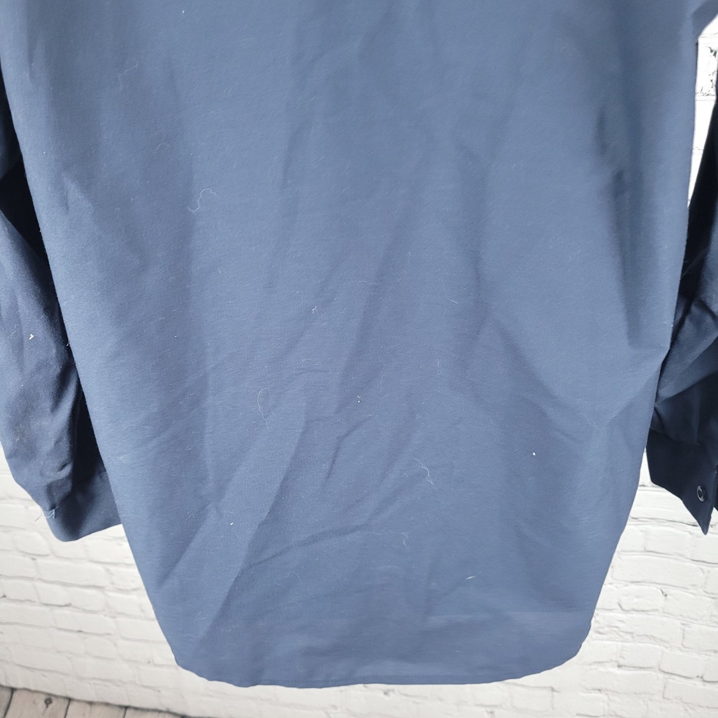 Castrol Lube Express Navy Workwear Mechanic Button Up Long Sleeve Shirt 15.5-02