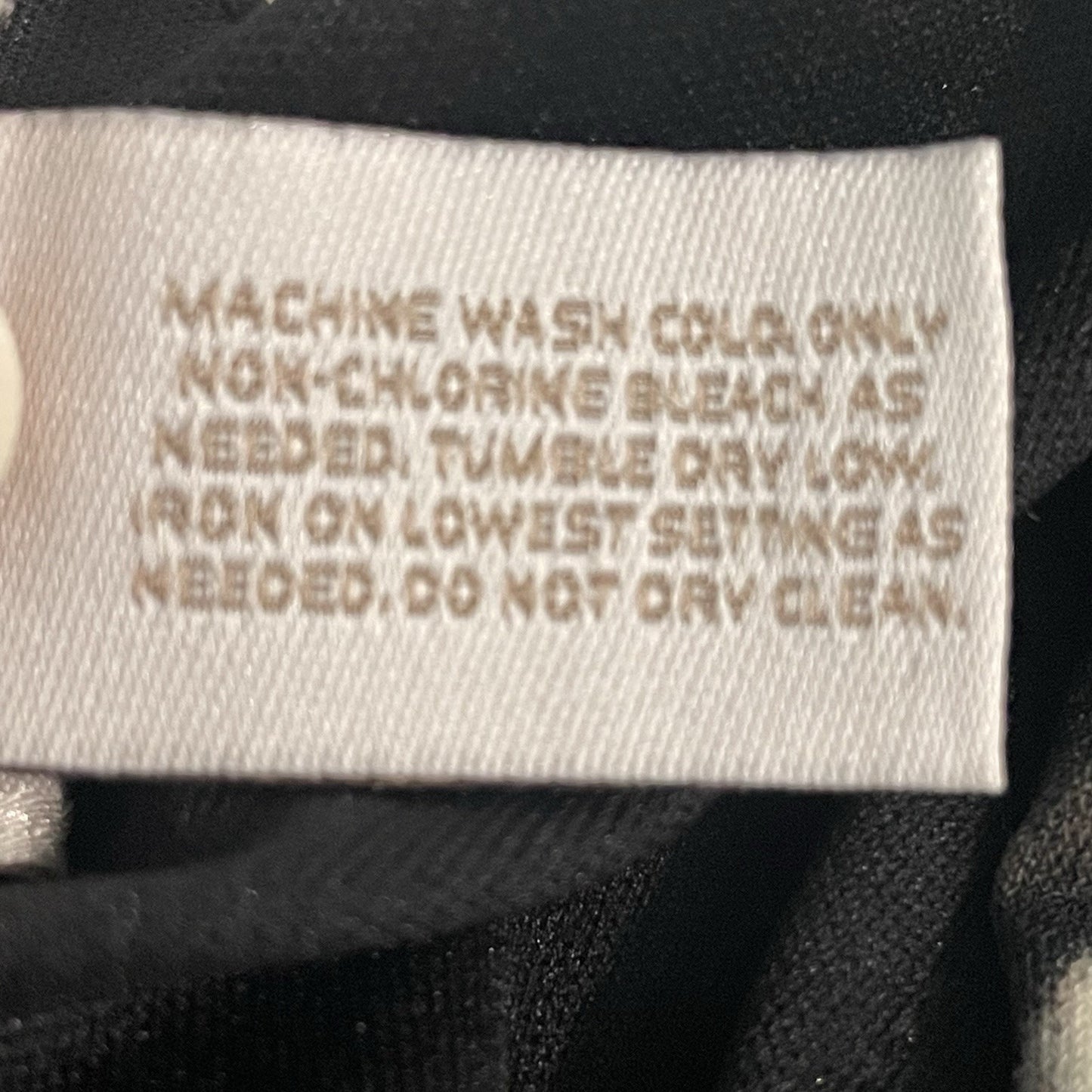 Chico’s Black & Ivory Printed Pleated Slit Sleeve Blouson Dress Size 0.5 US 6