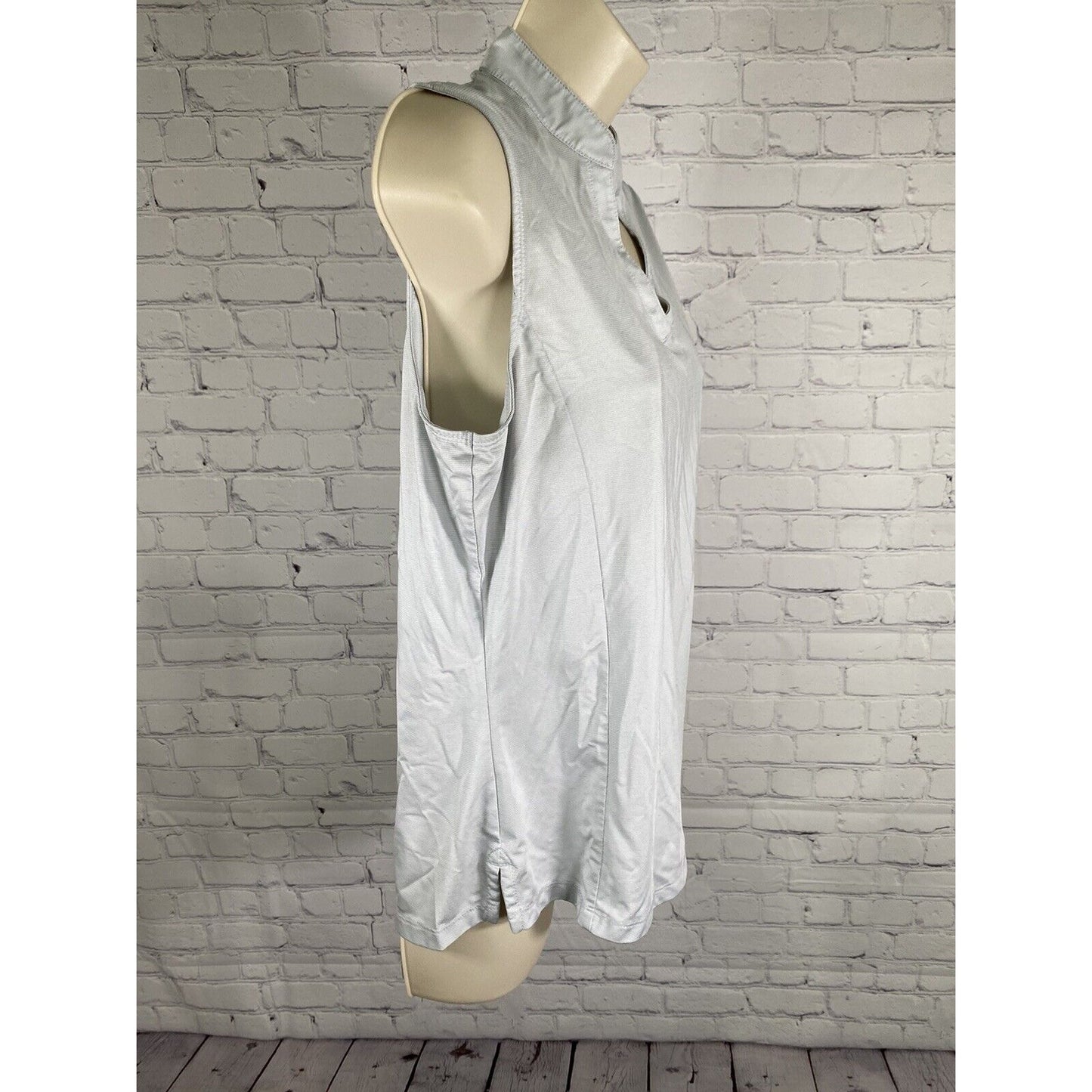 Callaway Light Blue V Neck Pullover Sleeveless Opti Dri Athletic Tank Top L