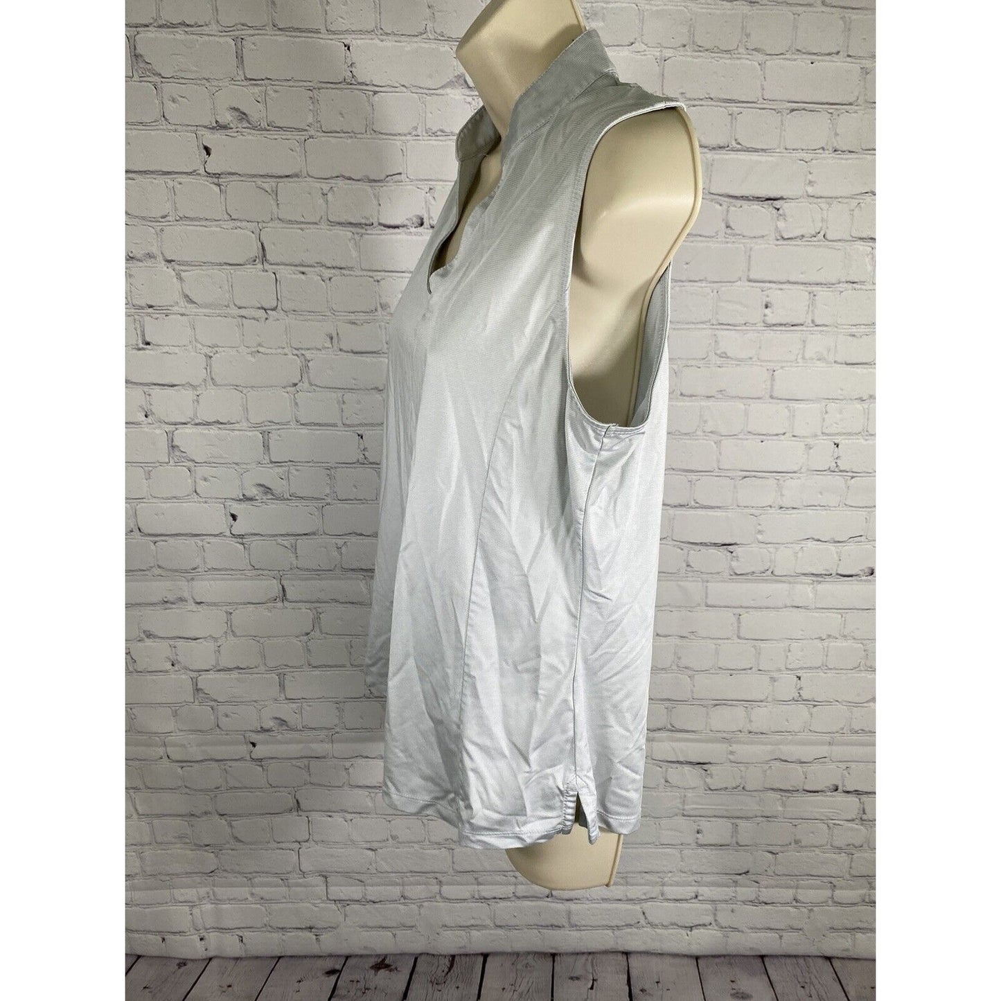 Callaway Light Blue V Neck Pullover Sleeveless Opti Dri Athletic Tank Top L