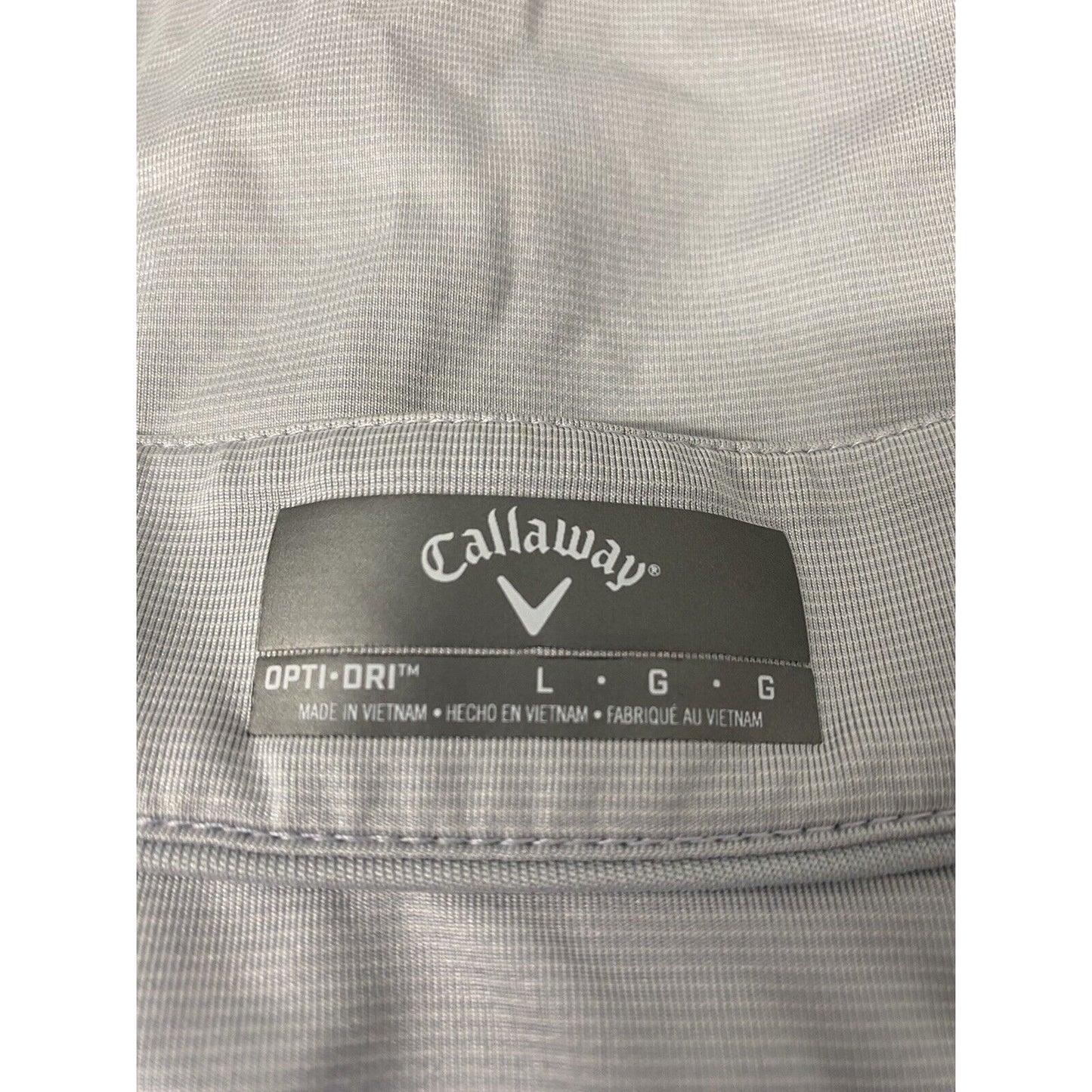 Callaway Light Blue V Neck Pullover Sleeveless Opti Dri Athletic Tank Top L