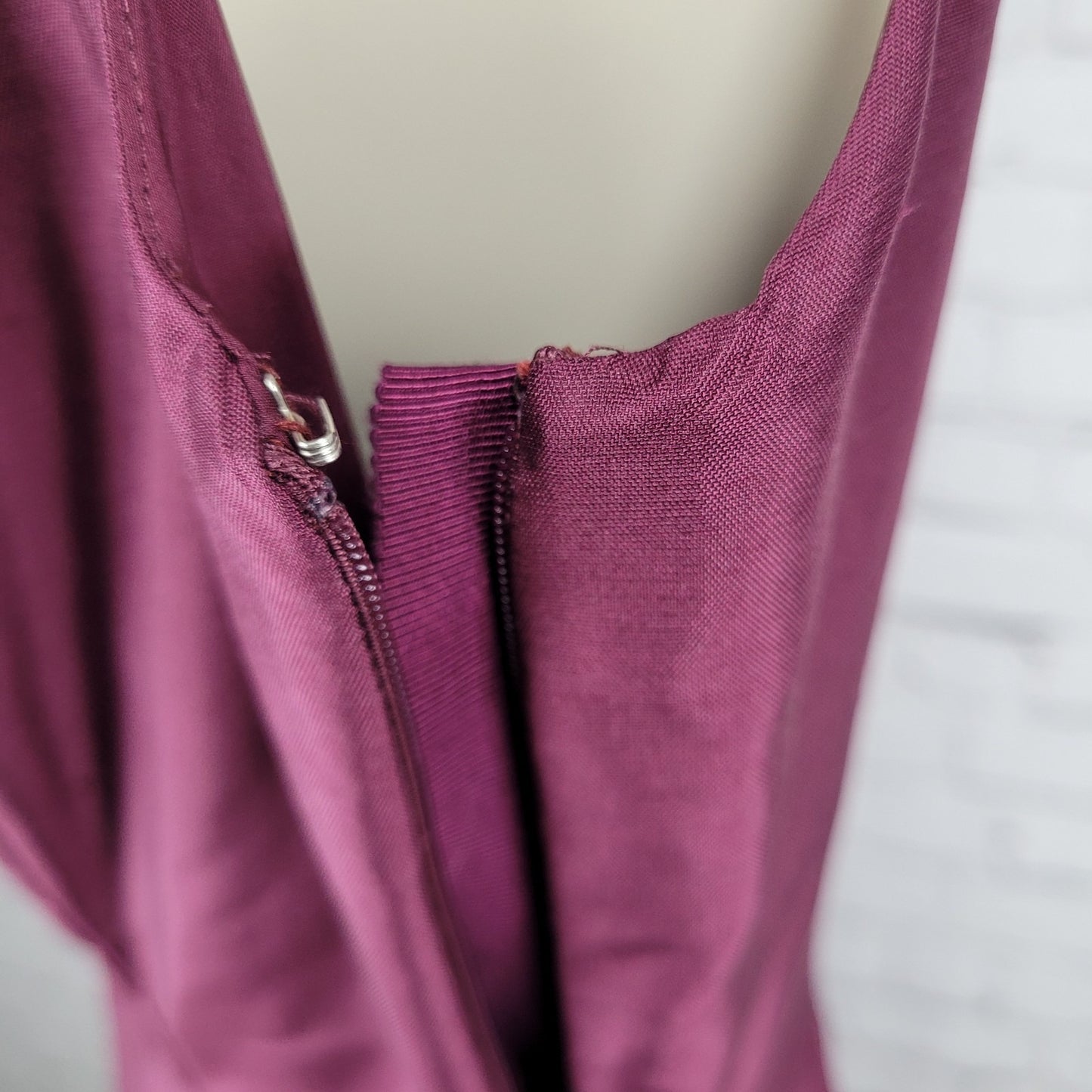 VTG Ann Taylor Purple 100% Silk Sleeveless Lined A-Line Dress Scarf Sash Size 6