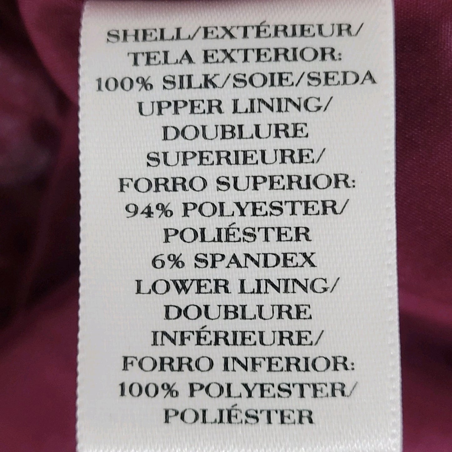 VTG Ann Taylor Purple 100% Silk Sleeveless Lined A-Line Dress Scarf Sash Size 6