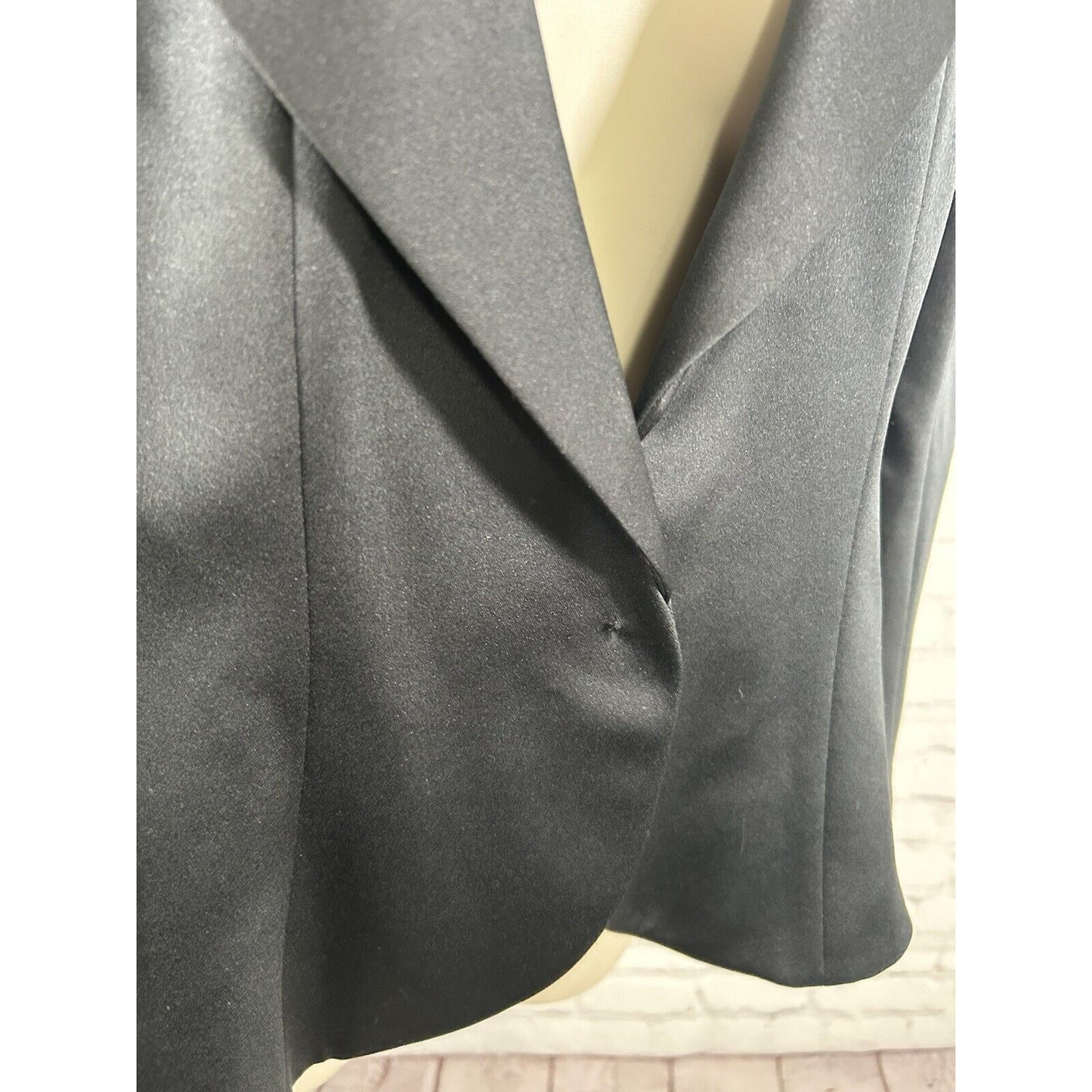 VTG Victor Costa For Nahdree Solid Black Single Button Blazer Jacket Women’s 12