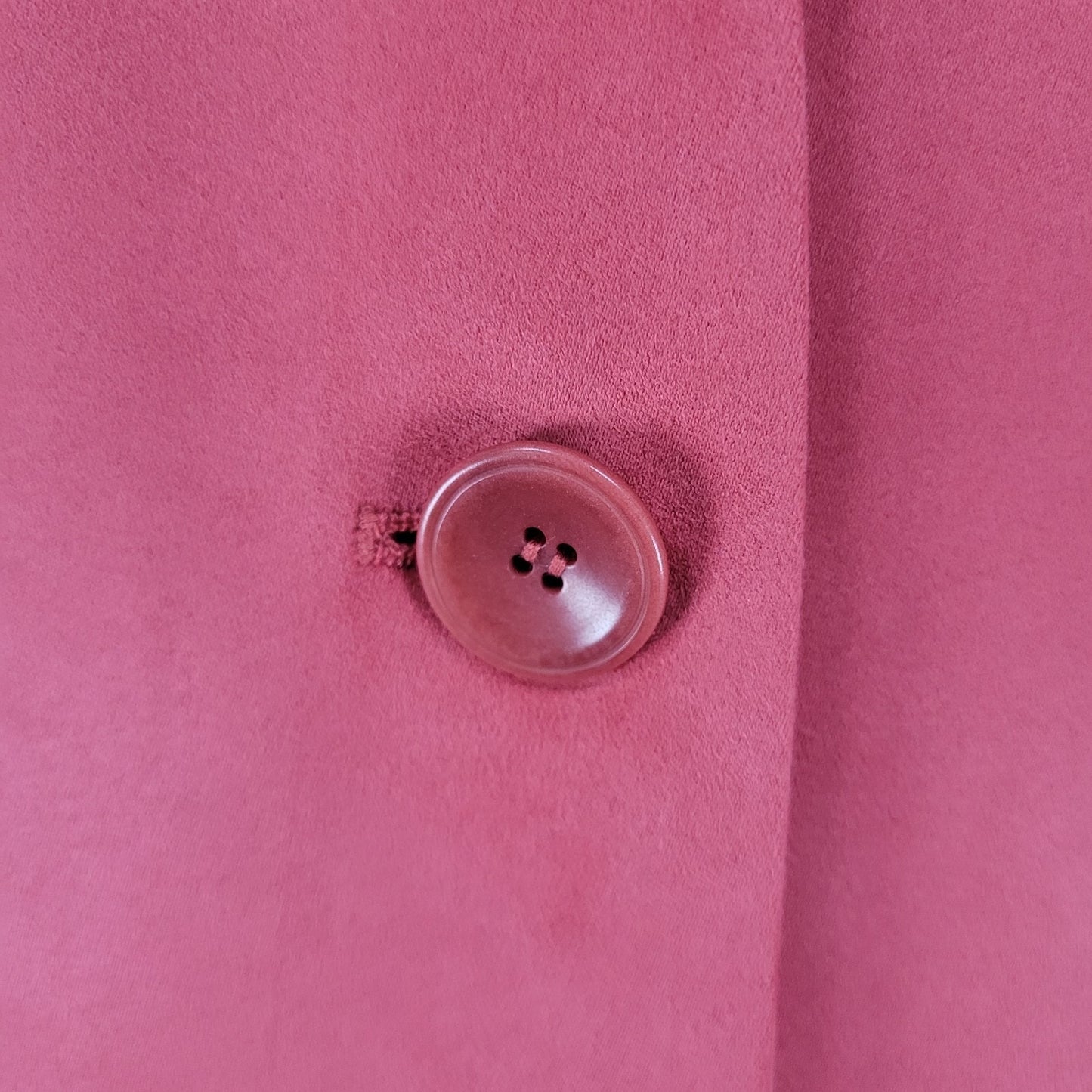 Talbots Pink Microfiber 3 Button Notch Lightweight Blazer Jacket Size 12P
