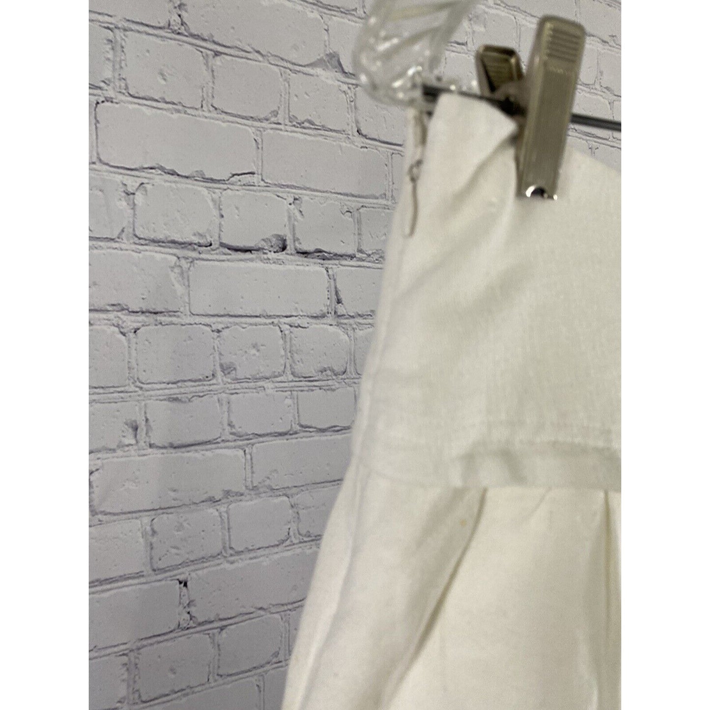 Madewell White Blue Embroidered Pleated Short A Line Skirt Size 2