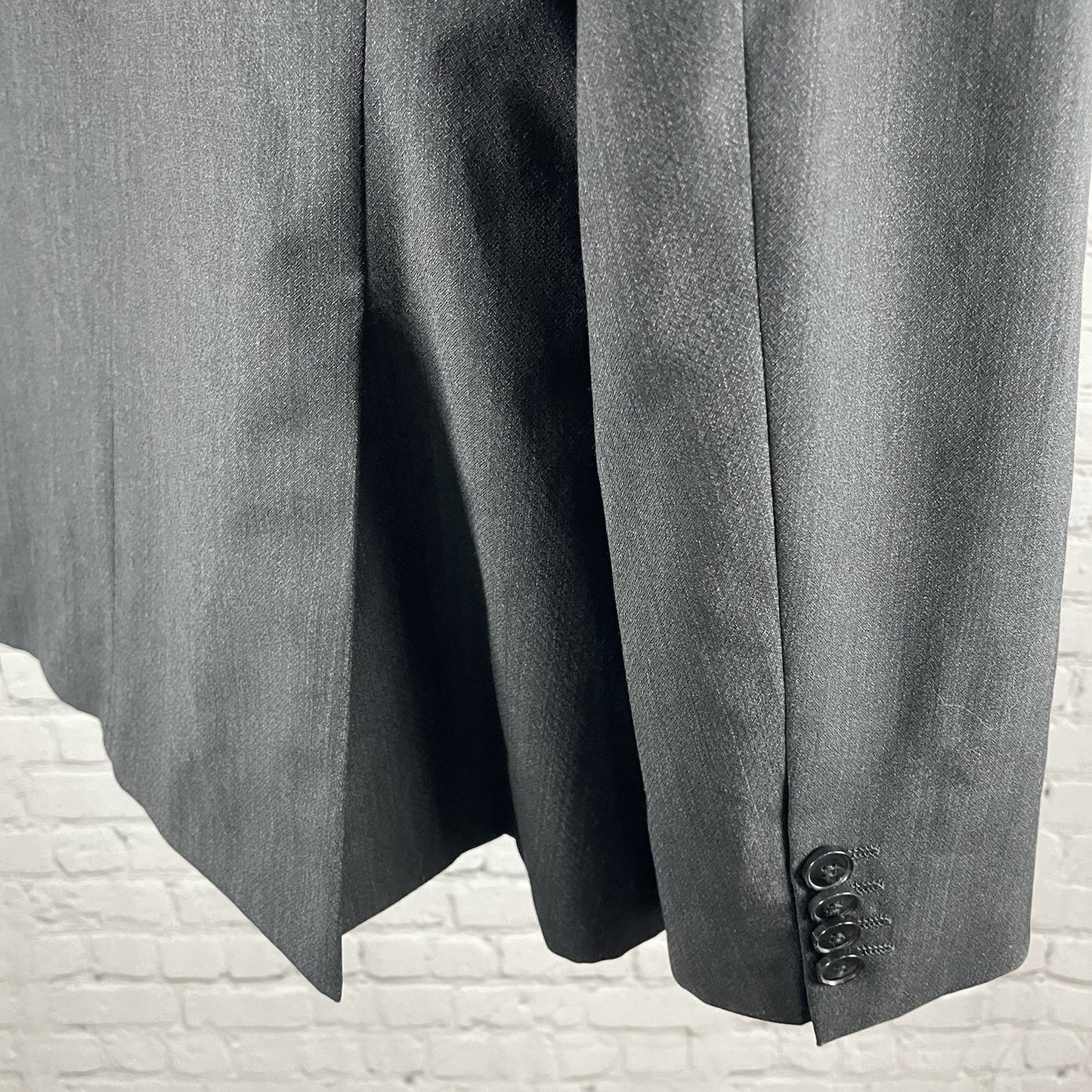 Hugo Grey Wool Blend 2 Button Double Vented Notch Blazer Sport Coat Size 42R
