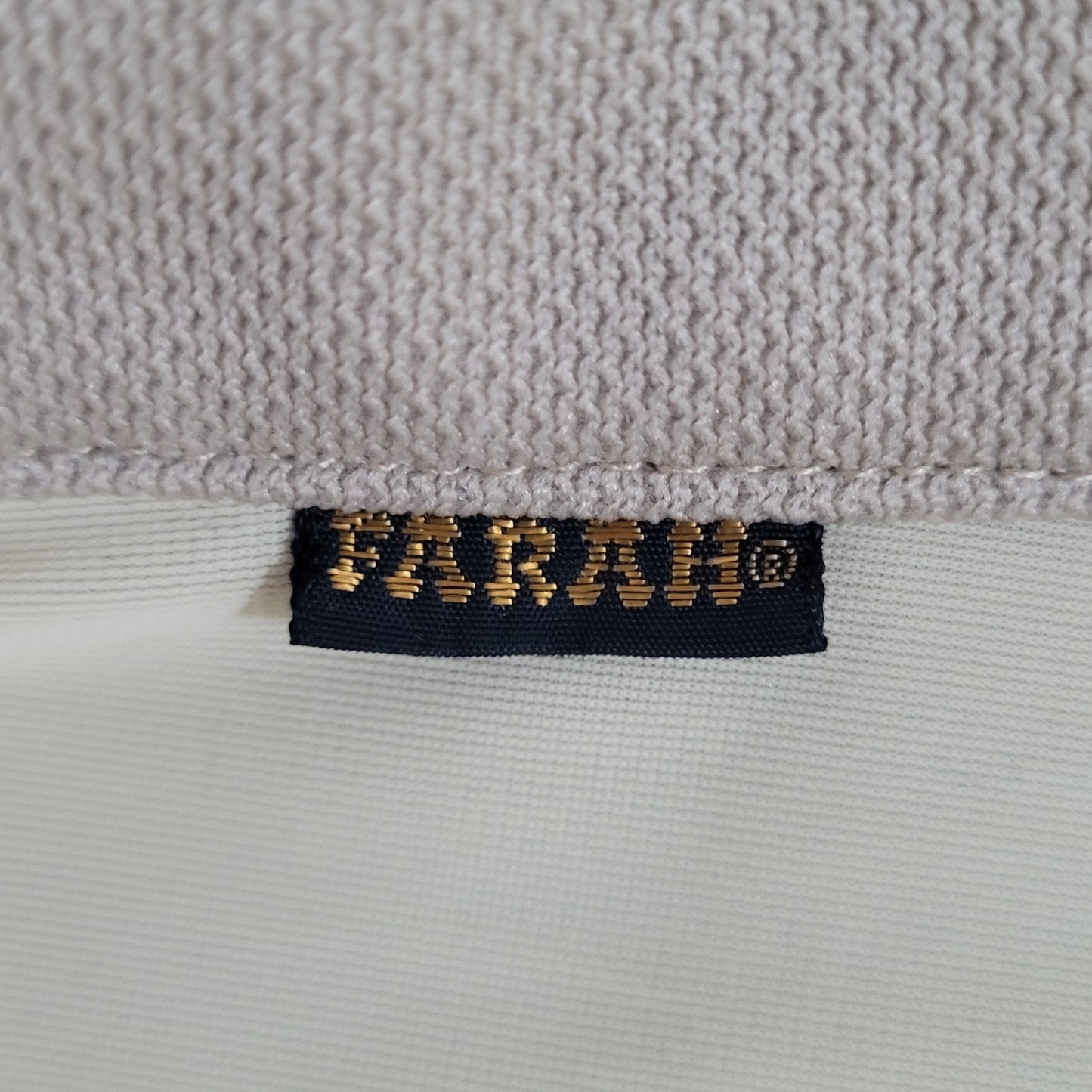 VTG Farah Tan Western Cowboy Pearl Snap Long Sleeve Collared Heavy Shirt 44R