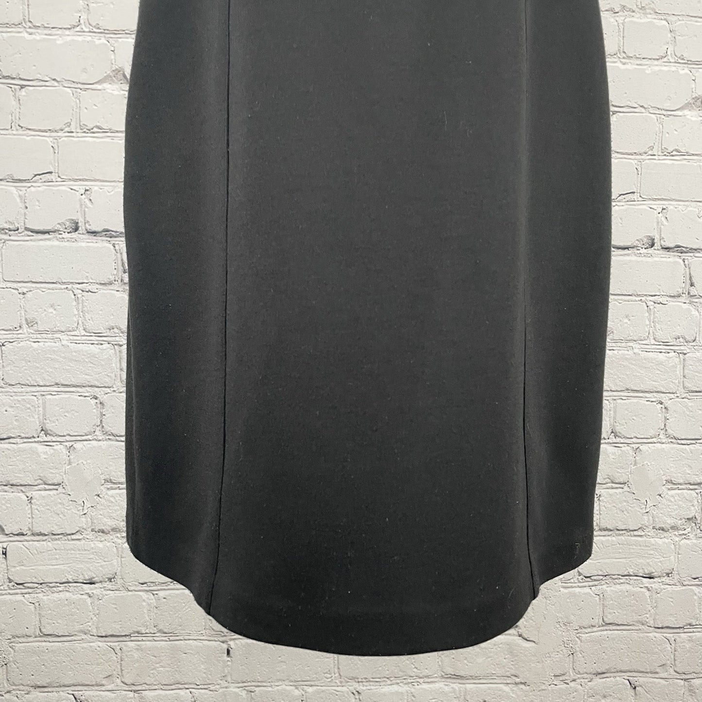 Laundry By Design Black White Sleeveless Zip Lined Stretch Sheath Dress Size 2