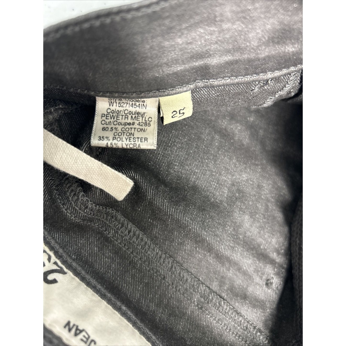 Rag & Bone For Intermix Pewter Vegan Leather Ankle Zipper Capri Pants (25x26.5)
