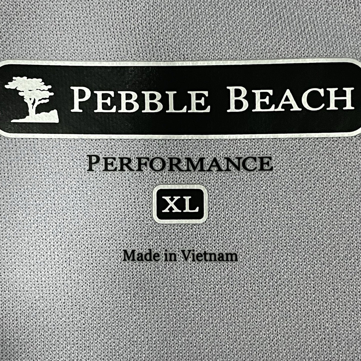 Pebble Beach Grey Purple Performance 1/4 Zip Pullover Sweater Golf Size XL