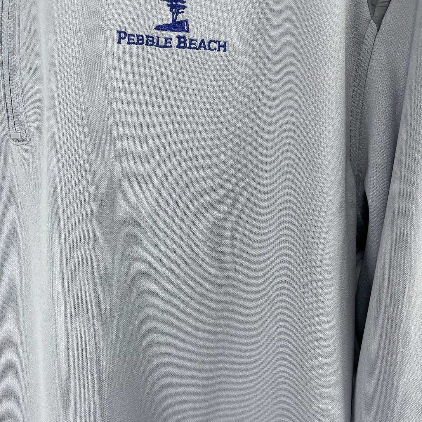 Pebble Beach Grey Purple Performance 1/4 Zip Pullover Sweater Golf Size XL