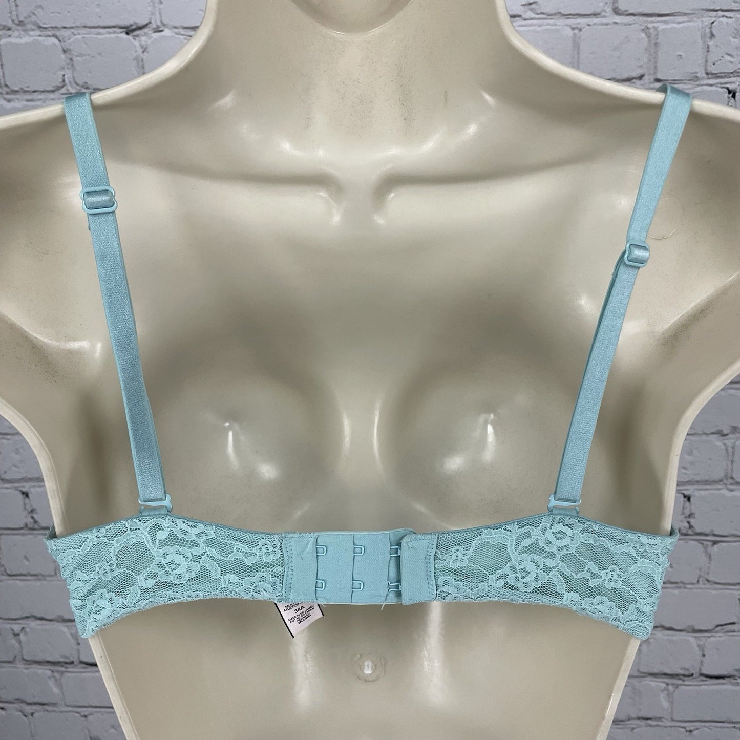 Victoria’s Secret Blue Lace Multi-Way Options Underwire Push Up Bra Size 34A