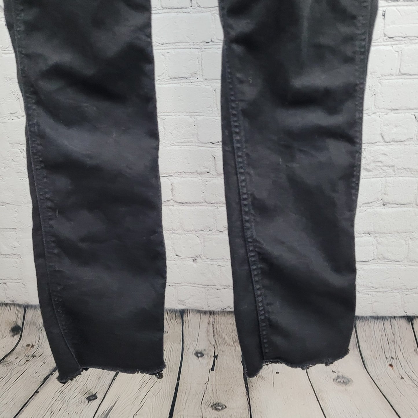 Madewell Black Denim Skinny Leg Adjustable Straps Overalls Jumper Size XS