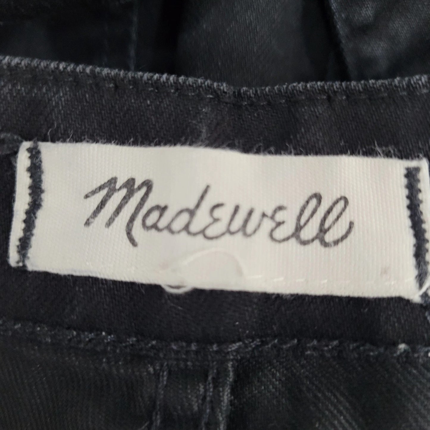 Madewell Black Denim Skinny Leg Adjustable Straps Overalls Jumper Size XS