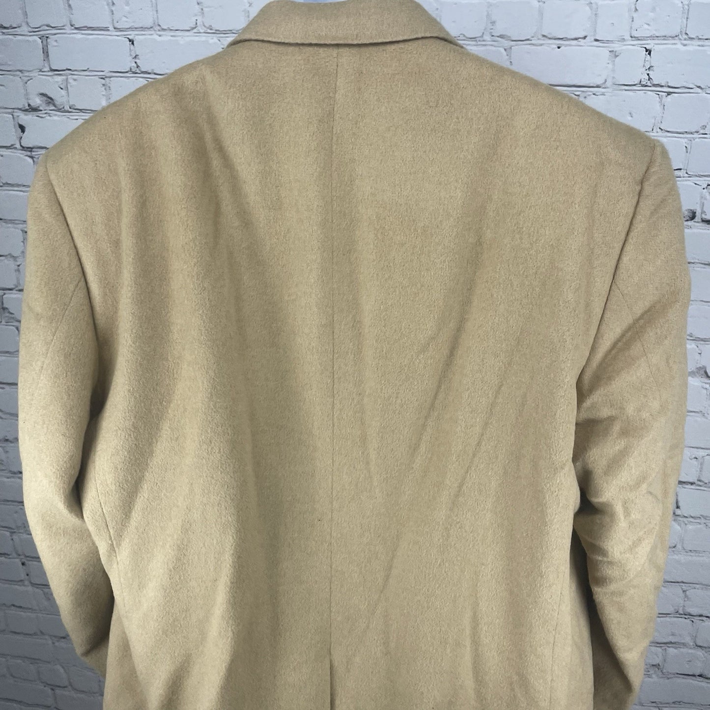 VTG Rochester Couture Tan 2 Button Vented Blazer Sport Coat USA Made Size 50L