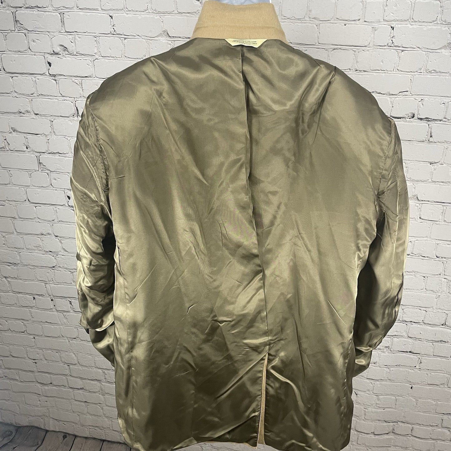 VTG Rochester Couture Tan 2 Button Vented Blazer Sport Coat USA Made Size 50L