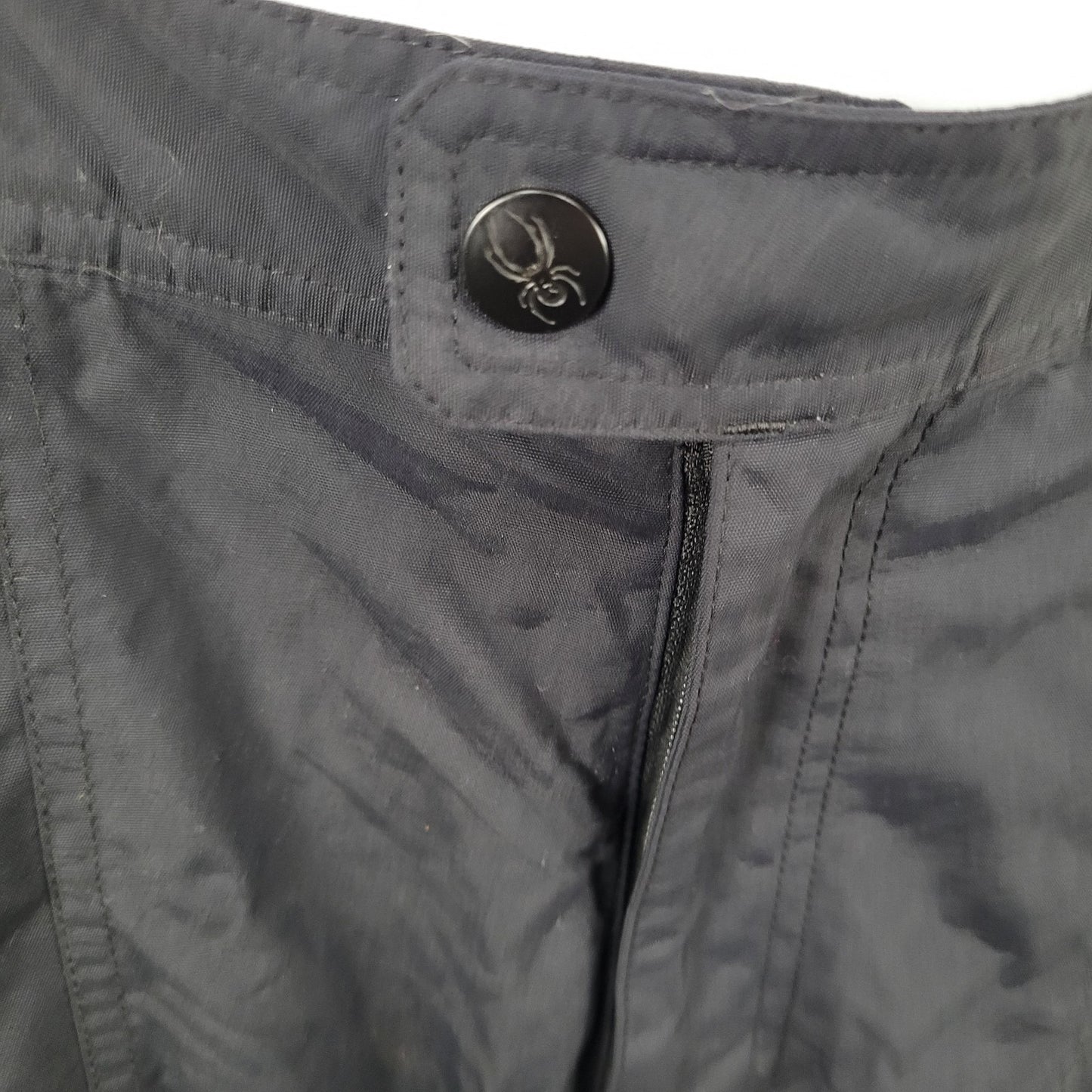 Spyder Black Adjustable Waist Snow Ski Bibs Pants Size Medium M (32x30)