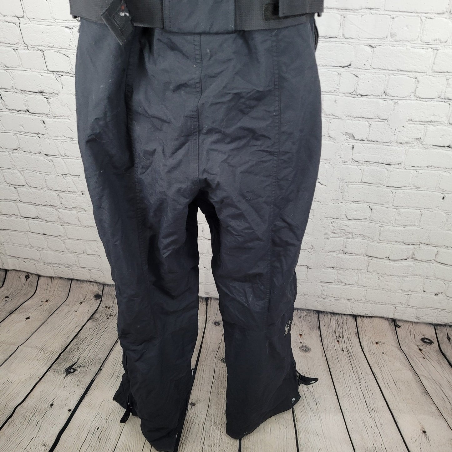 Spyder Black Adjustable Waist Snow Ski Bibs Pants Size Medium M (32x30)