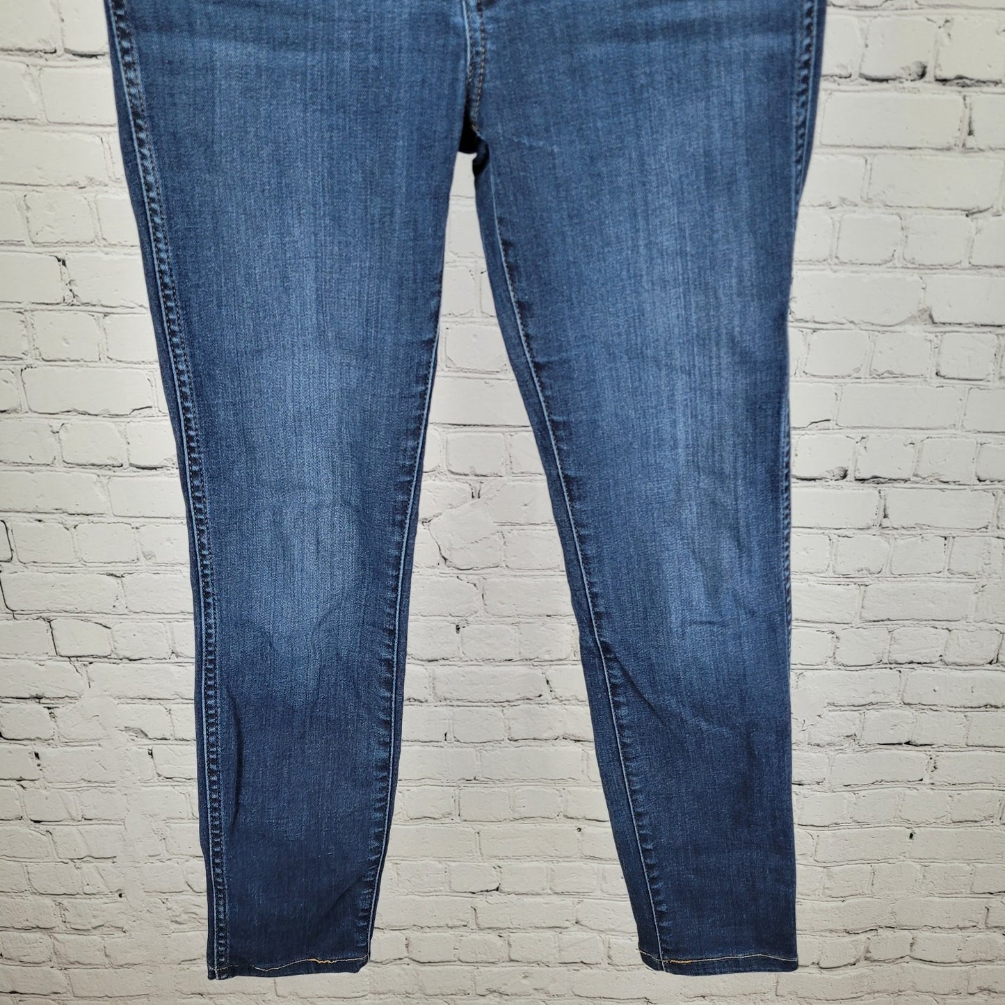 Madewell Blue Denim 10” High Rise Skinny Stretch Dark Wash Jeans Size 25 (25x26)