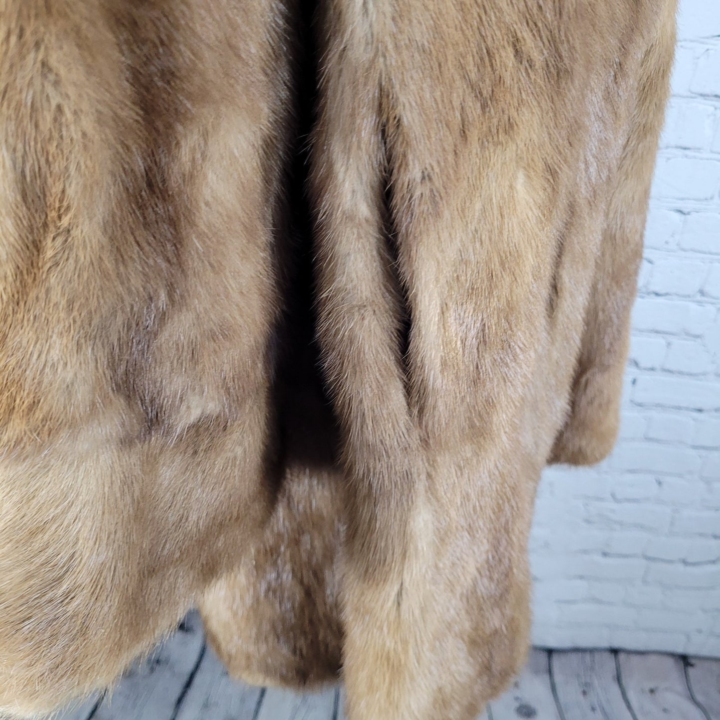 VTG Berkeley Furs The House Of Mink Burwood Brown Lined Overcoat Size Large L