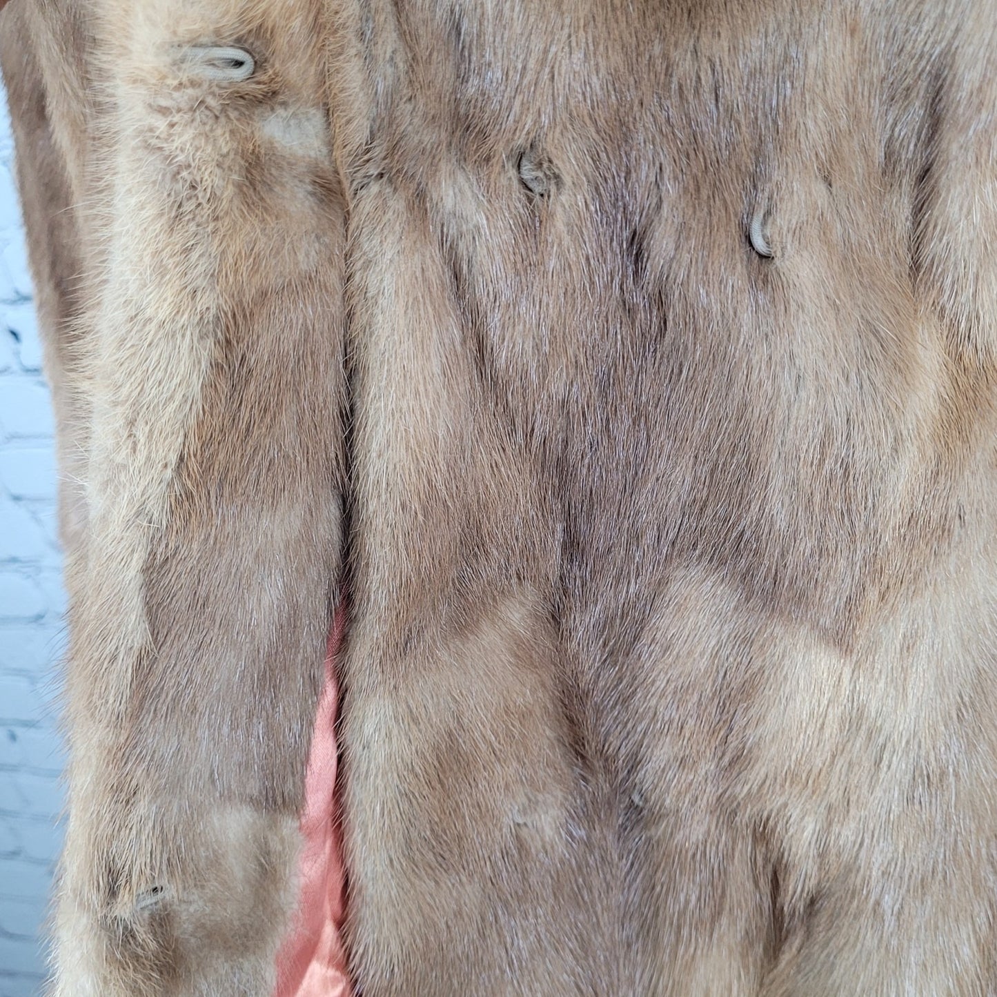 VTG Berkeley Furs The House Of Mink Burwood Brown Lined Overcoat Size Large L