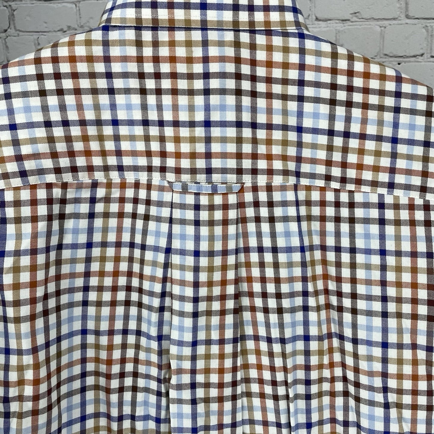 Orvis Multicolor Check Cotton Long Sleeve Button Up Lightweight Shirt Size XL